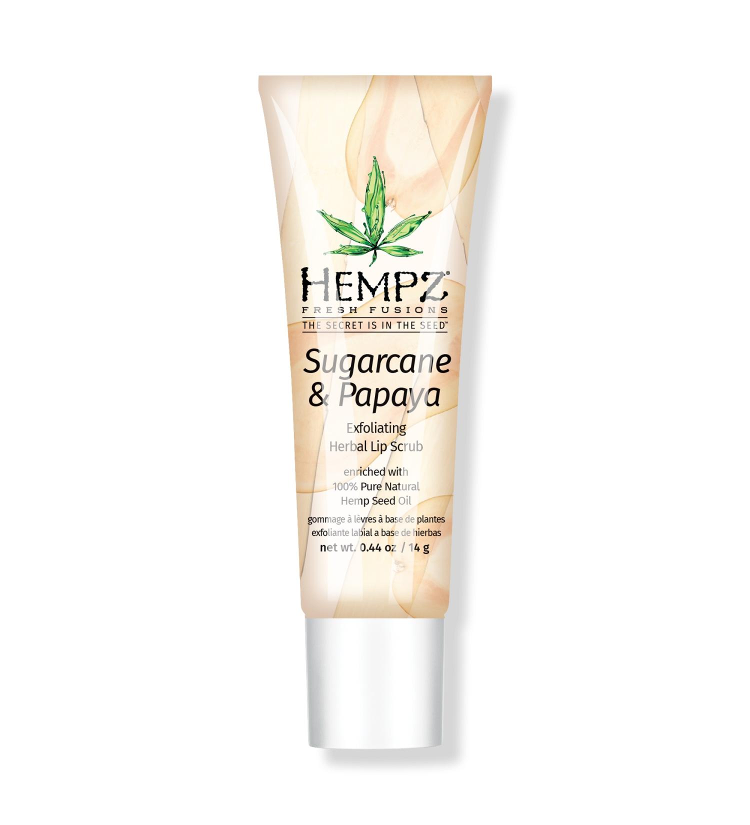 Hempz Sugarcane & Papaya Exfoliating Herbal Lip Scrub 0.44 oz - Transform Your Style with the Best Innovation Today! - Buy Online on GoSupps.com