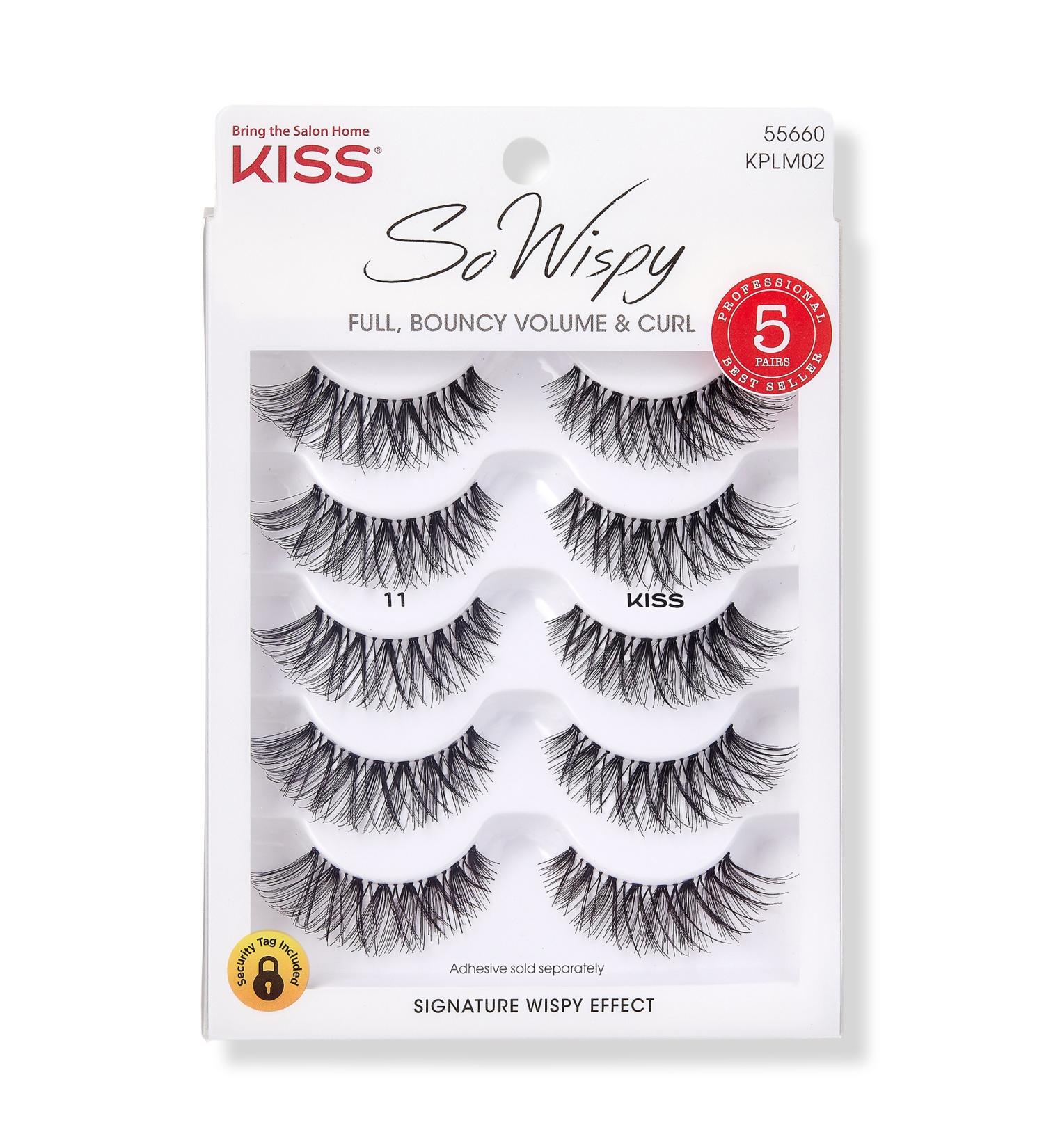 Kiss So Wispy 5 pair lashes #11, multipack - Transform Your Style with the Best Innovation Today! - Buy Online on GoSupps.com