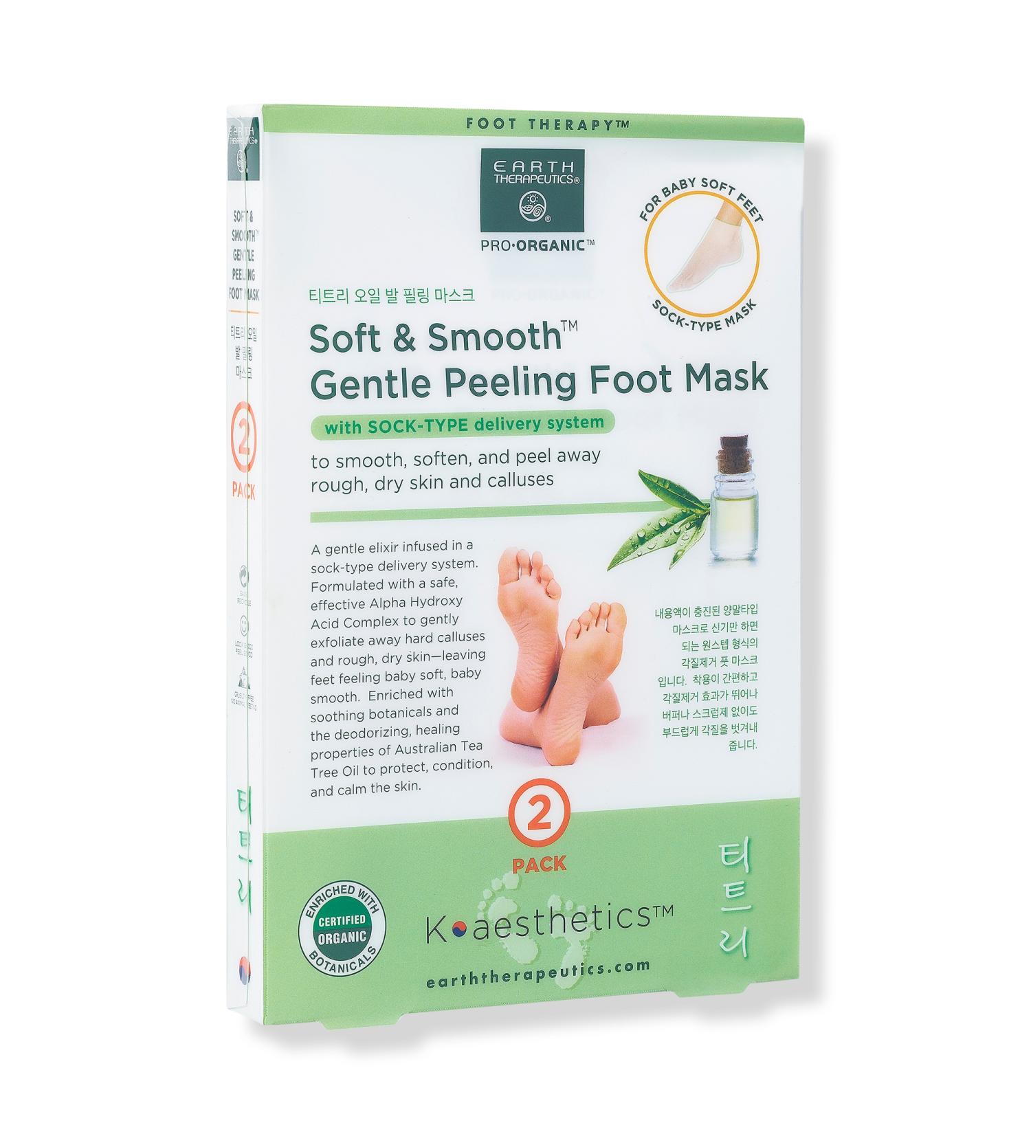 Discover Earth Therapeutics Soft & Smooth Gentle Peeling Foot Mask 2 ct - Elevate Your Style Instantly! - Buy Online on GoSupps.com