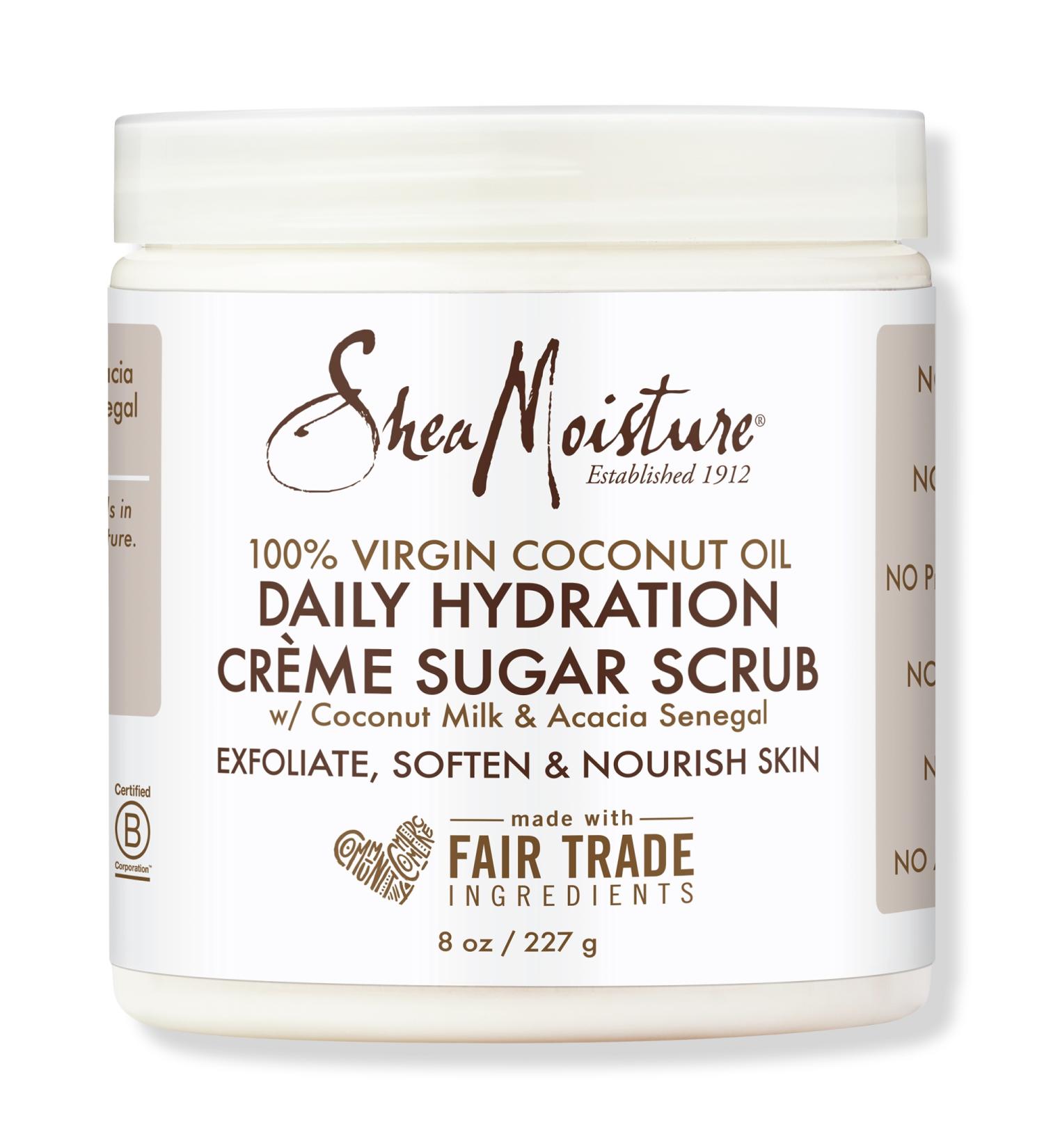Discover SheaMoisture Daily Hydration 100% Virgin Coconut Oil CrÃ¨me Sugar Scrub 8.0 oz - Elevate Your Style Instantly! - Buy Online on GoSupps.com