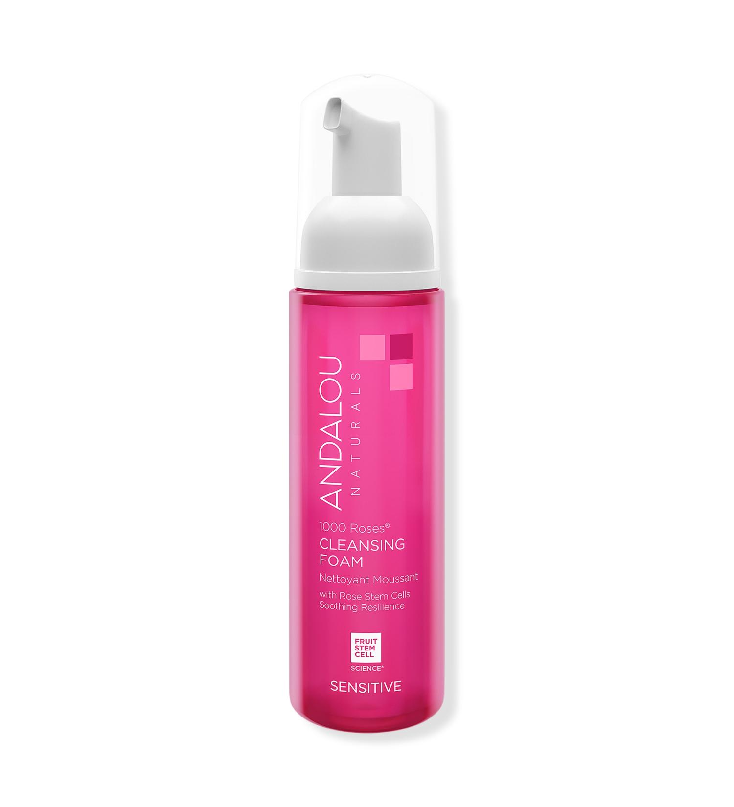 Andalou Naturals 1000 Roses Cleansing Foam with Rose Stem Cells 0.6 oz