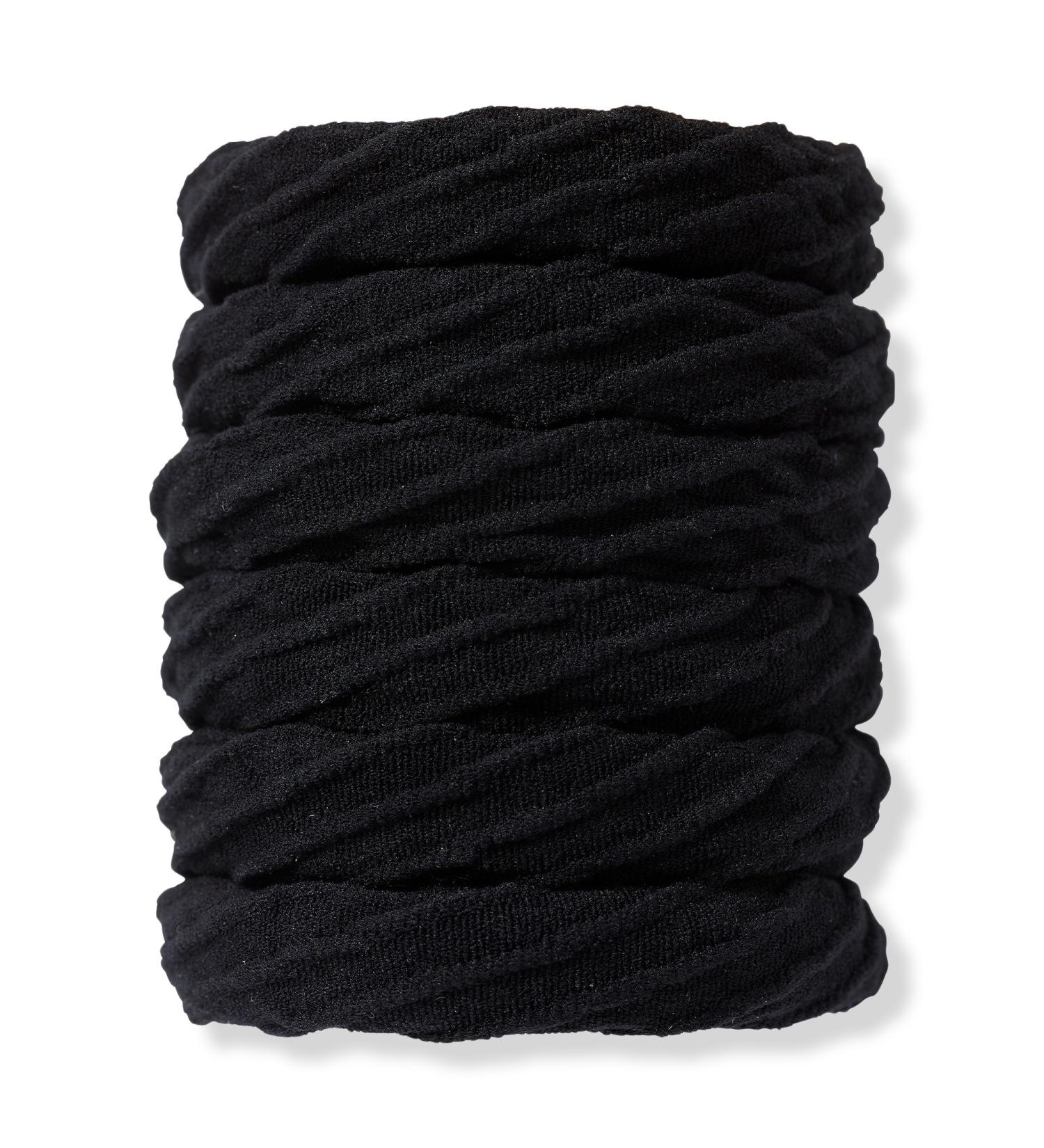 Scünci Seamless Black Elastics 6 ct