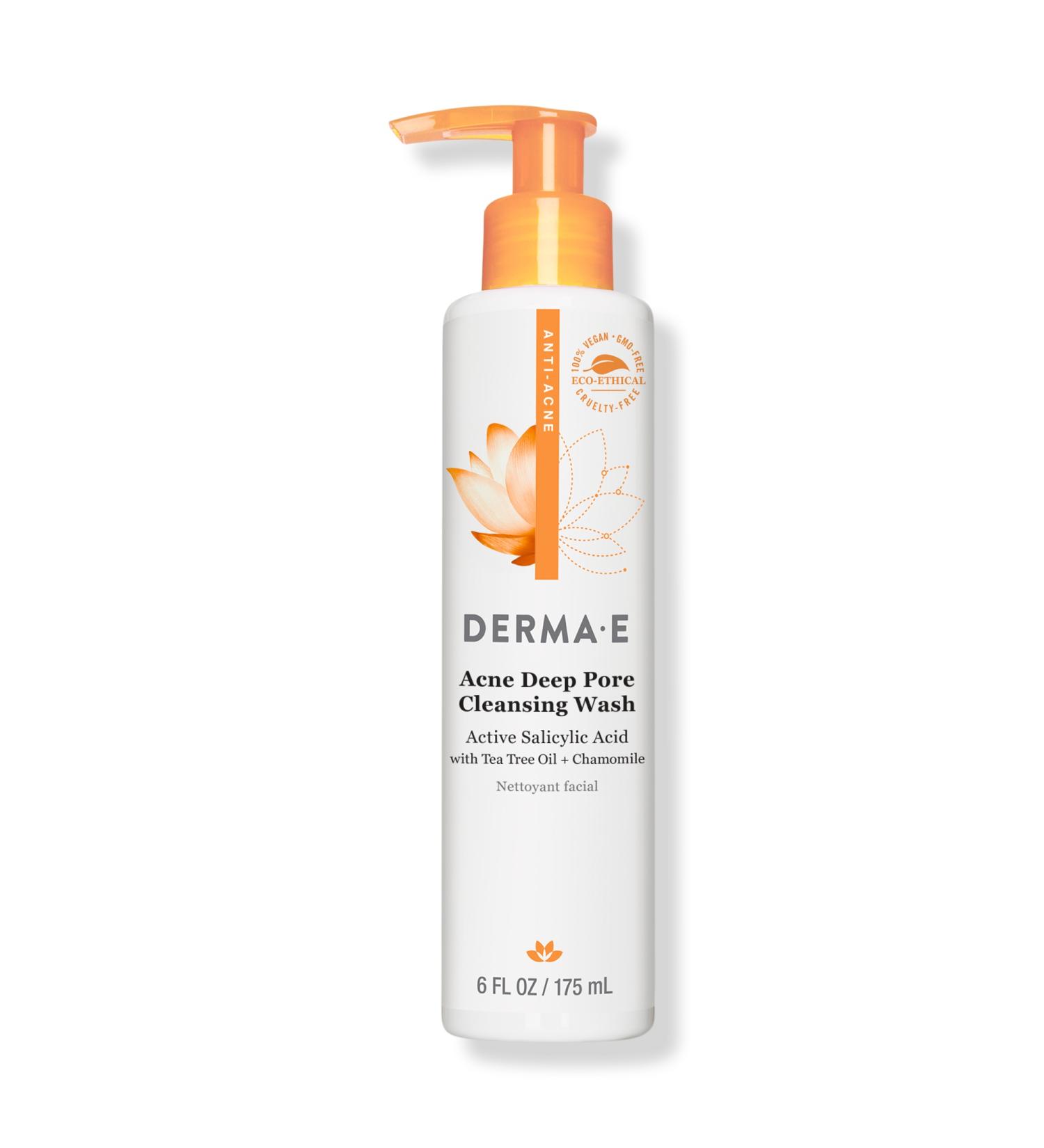 DERMA E Acne Deep Pore Salicylic Acid Cleansing Wash 6.0 oz - Transform Your Style with the Best Innovation Today! - Buy Online on GoSupps.com