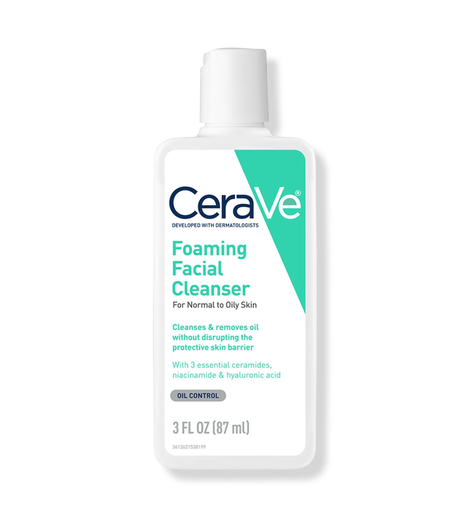 CeraVe Travel Size Foaming Facial Cleanser for Balanced to Oily Skin 3.0 oz - Discover Premium Quality Shop now! - Buy Online on GoSupps.com