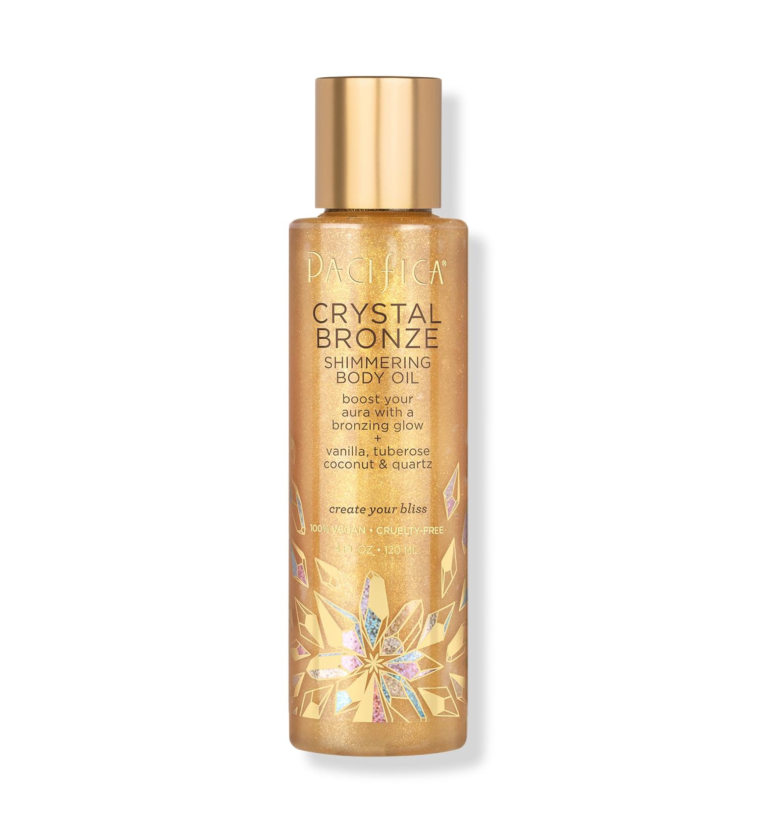 Pacifica Crystal Bronze Shimmering Body Oil 4.0 oz - Transform Your Style with the Best Innovation Today! - Buy Online on GoSupps.com