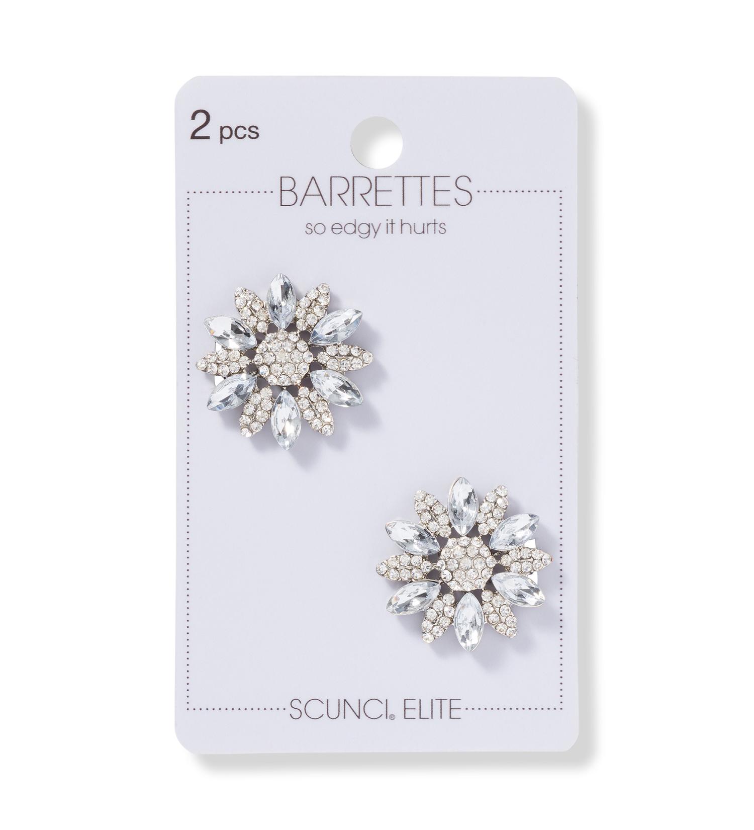 Scünci Crystal Stone Barrette Set 2 ct