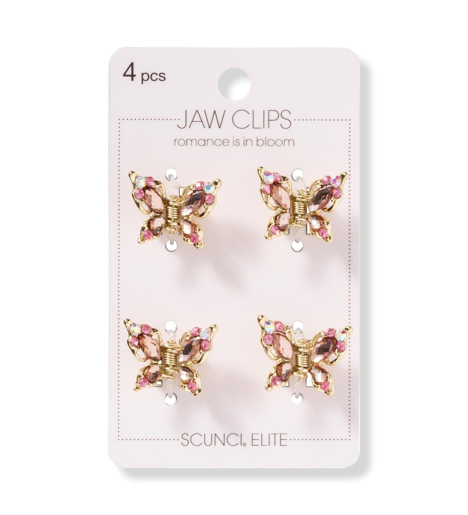 Sc?nci Mini Stone Jaw Clip Set 4 ct