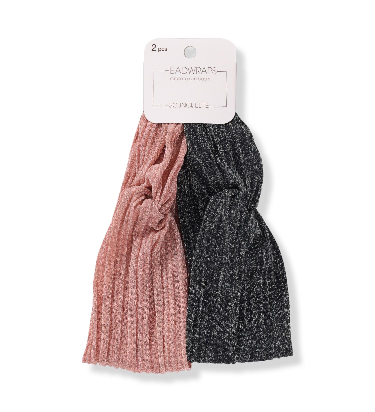 Scünci Pink And Black Headwraps