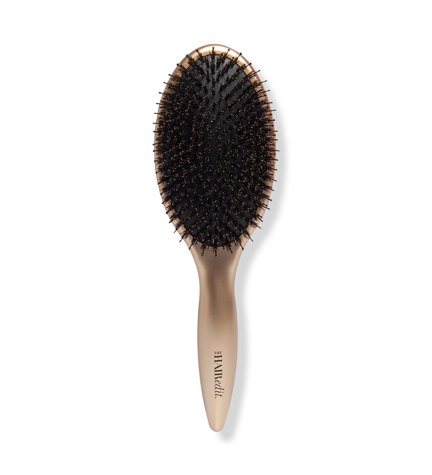 The Hair Edit Gold Finish & Shine Boar Bristle Brush - Transform Your Style with the Best Innovation Today! - Buy Online on GoSupps.com