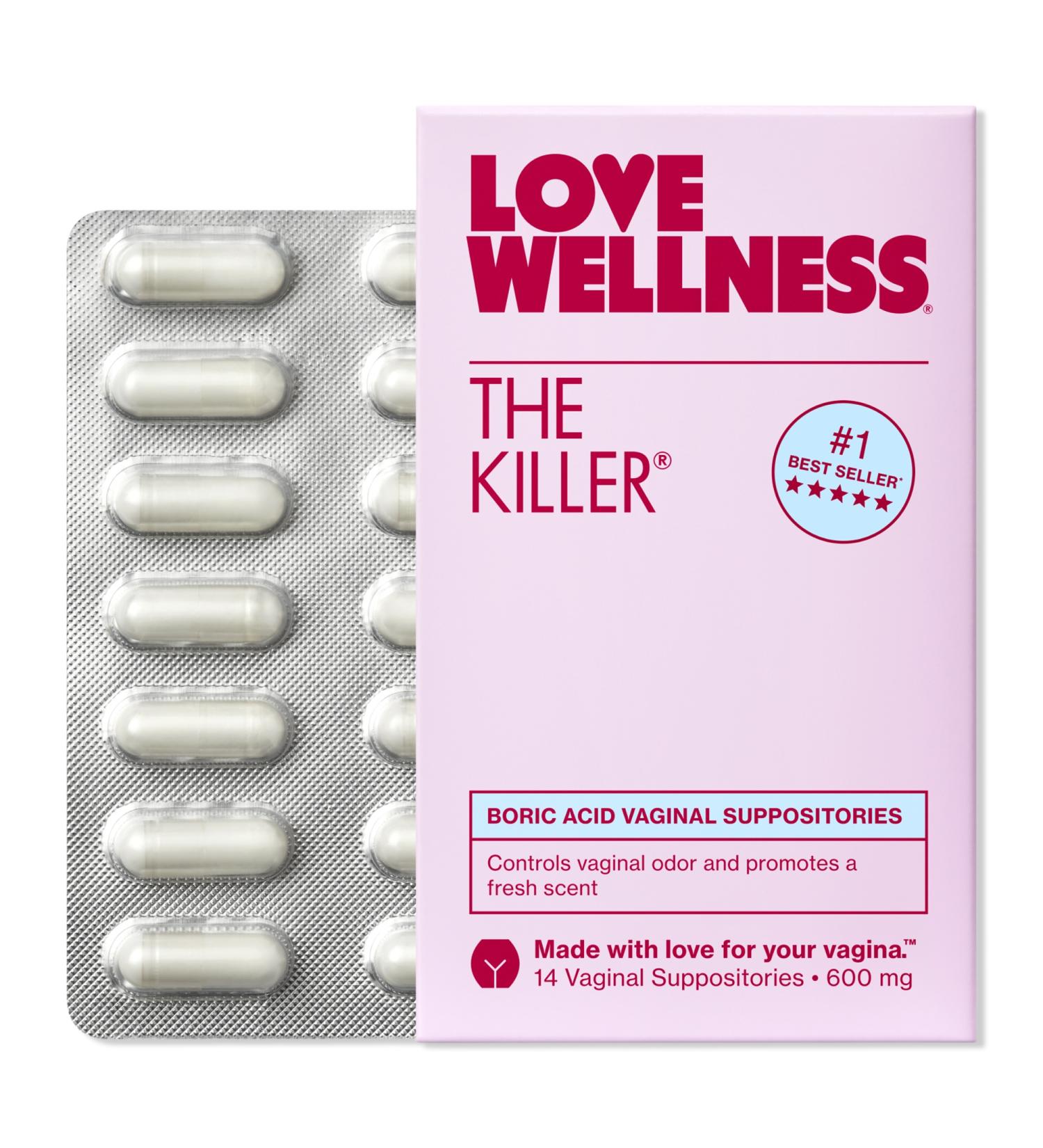 Discover Love Wellness The Killer: Boric Acid Vaginal Suppositories 14 ct - Elevate Your Style Instantly! - Buy Online on GoSupps.com