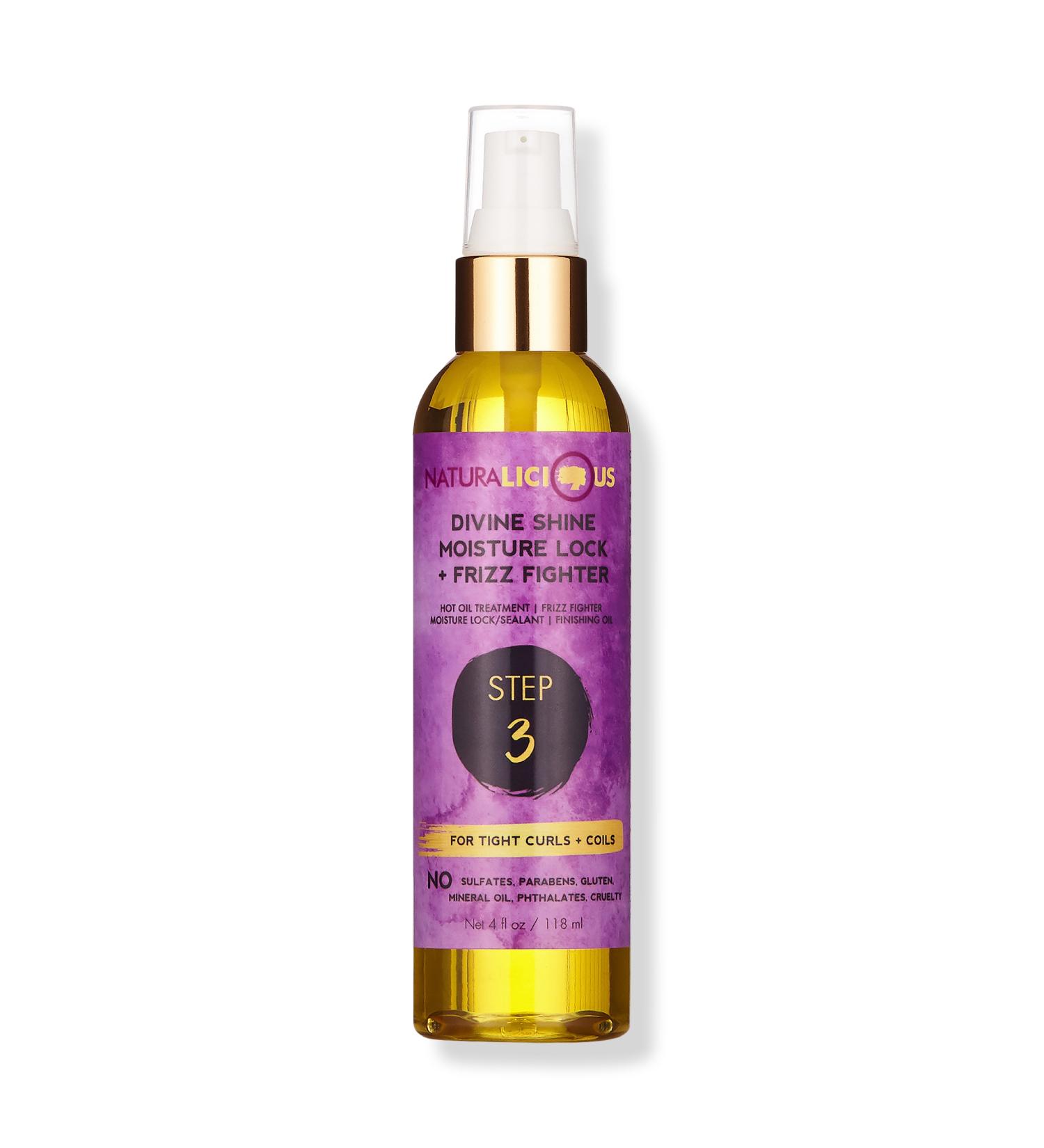 Naturalicious Divine Shine Moisture Lock & Frizz Fighter 4.0 oz