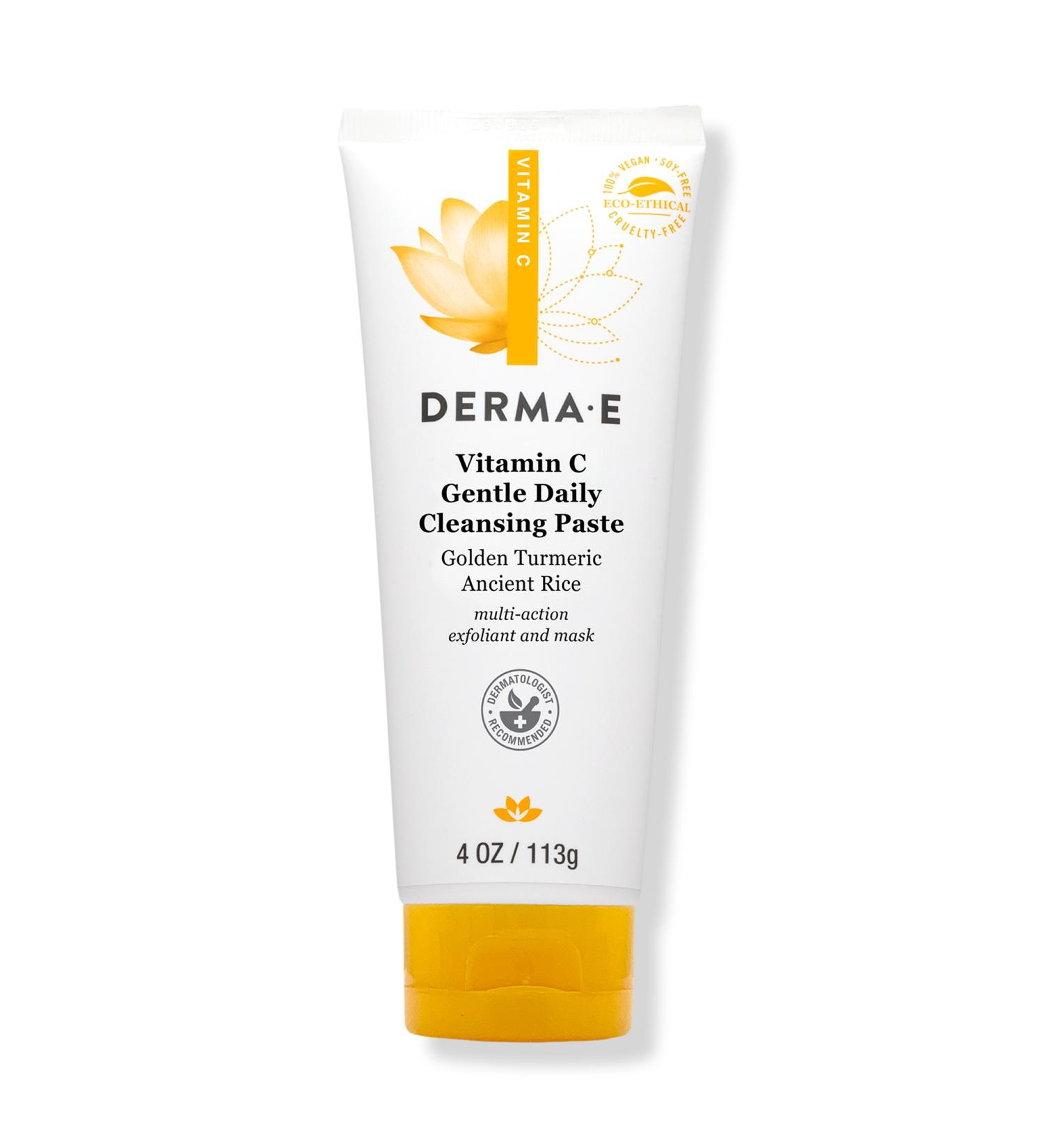 DERMA E Vitamin C Gentle Daily Cleansing Paste 4.0 oz - Discover Premium Quality Shop now! - Buy Online on GoSupps.com