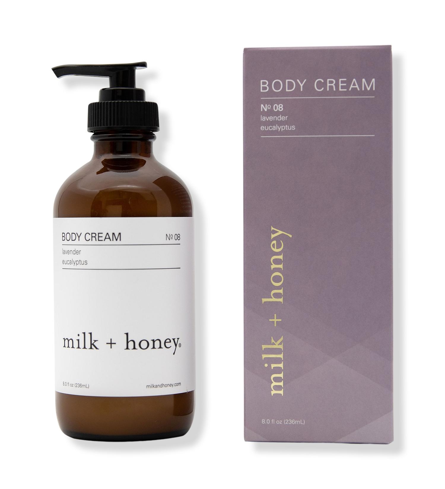 Milk + Honey Lavender, Eucalyptus Body Cream No. 08 8.0 oz