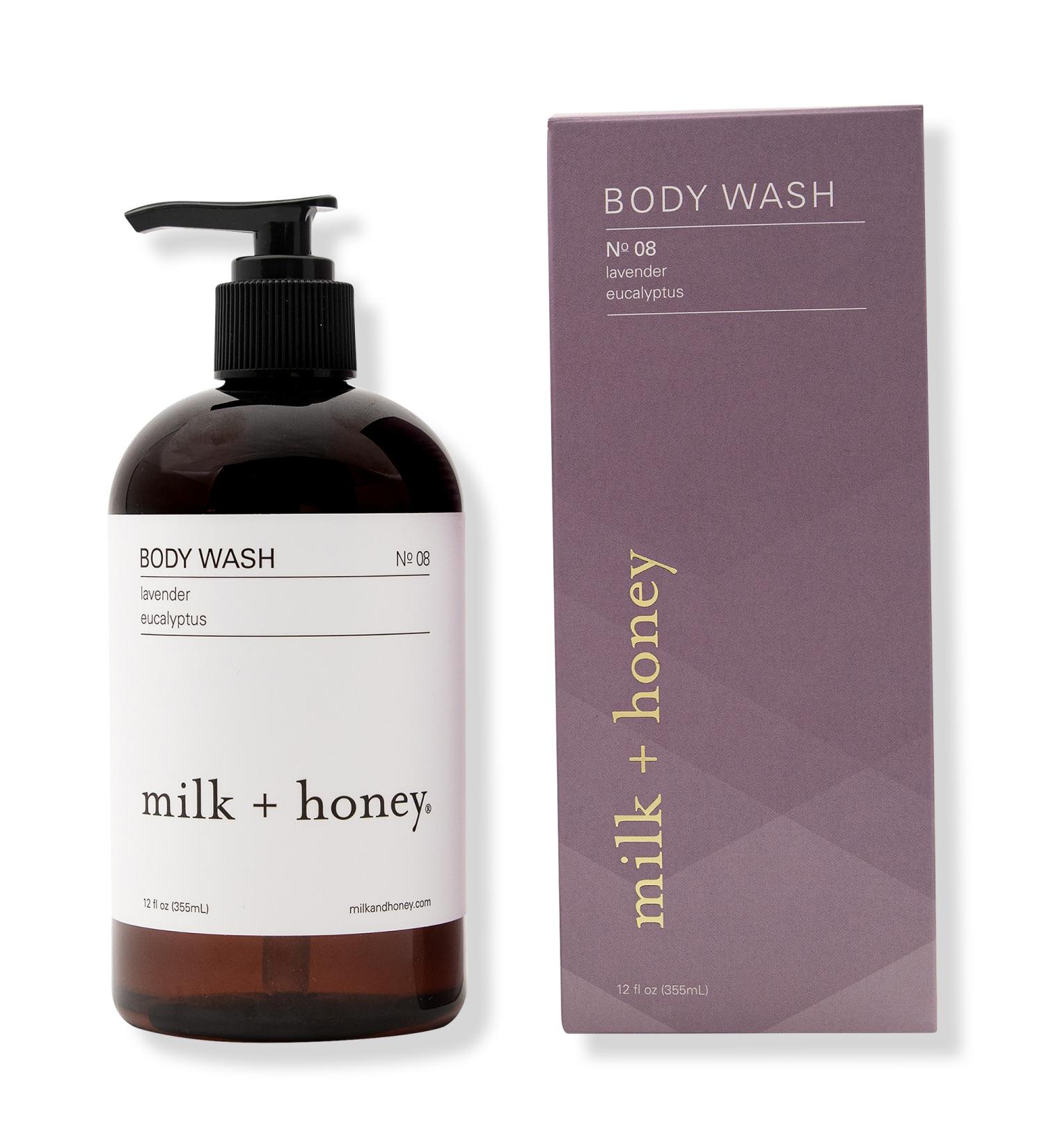Milk + Honey Lavender, Eucalyptus Body Wash No.08 12.0 oz