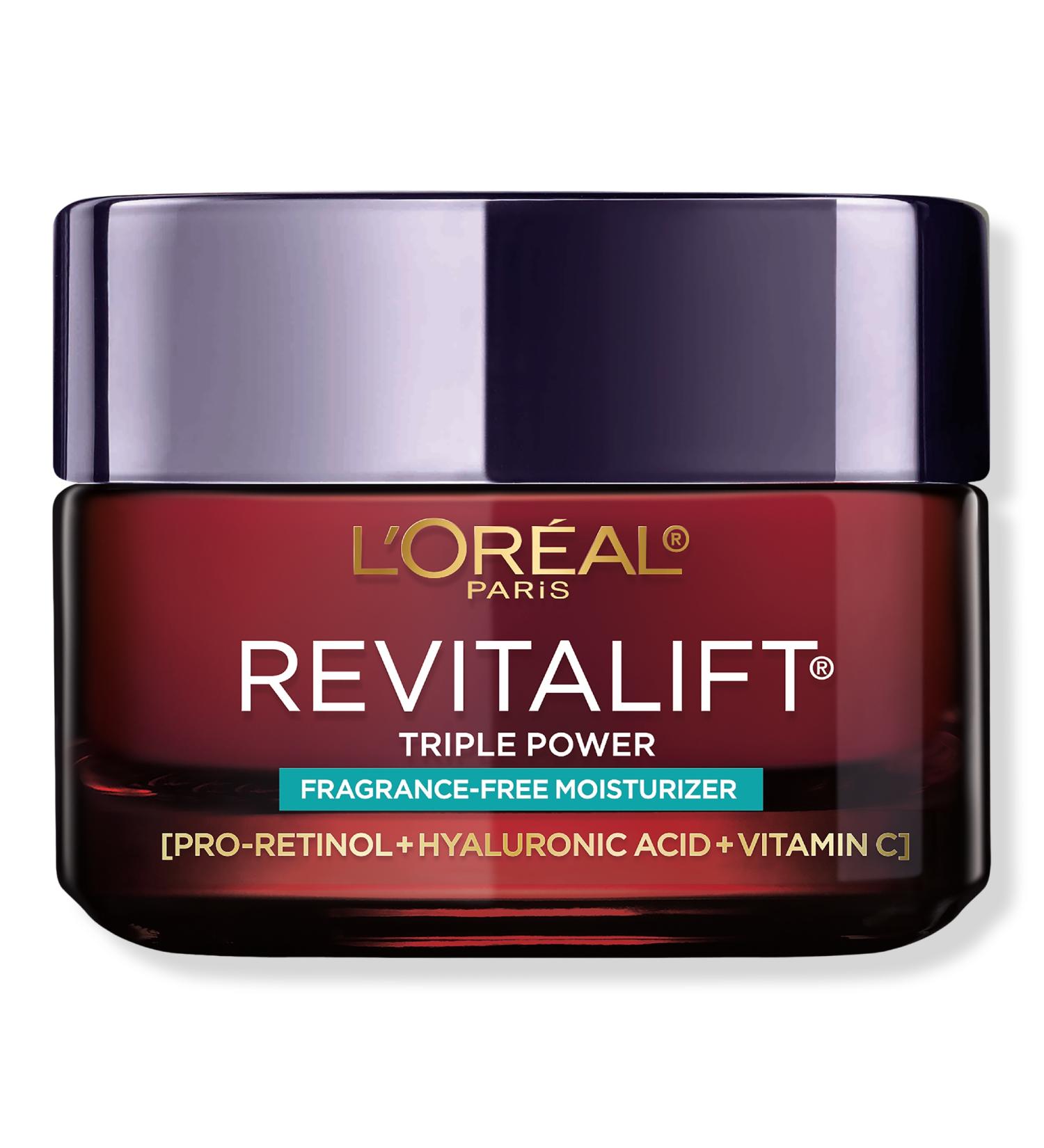 Discover L'OrÃ©al Revitalift Triple Power Anti-Aging Moisturizer - Fragrance Free 1.7 oz - Elevate Your Style Instantly! - Buy Online on GoSupps.com