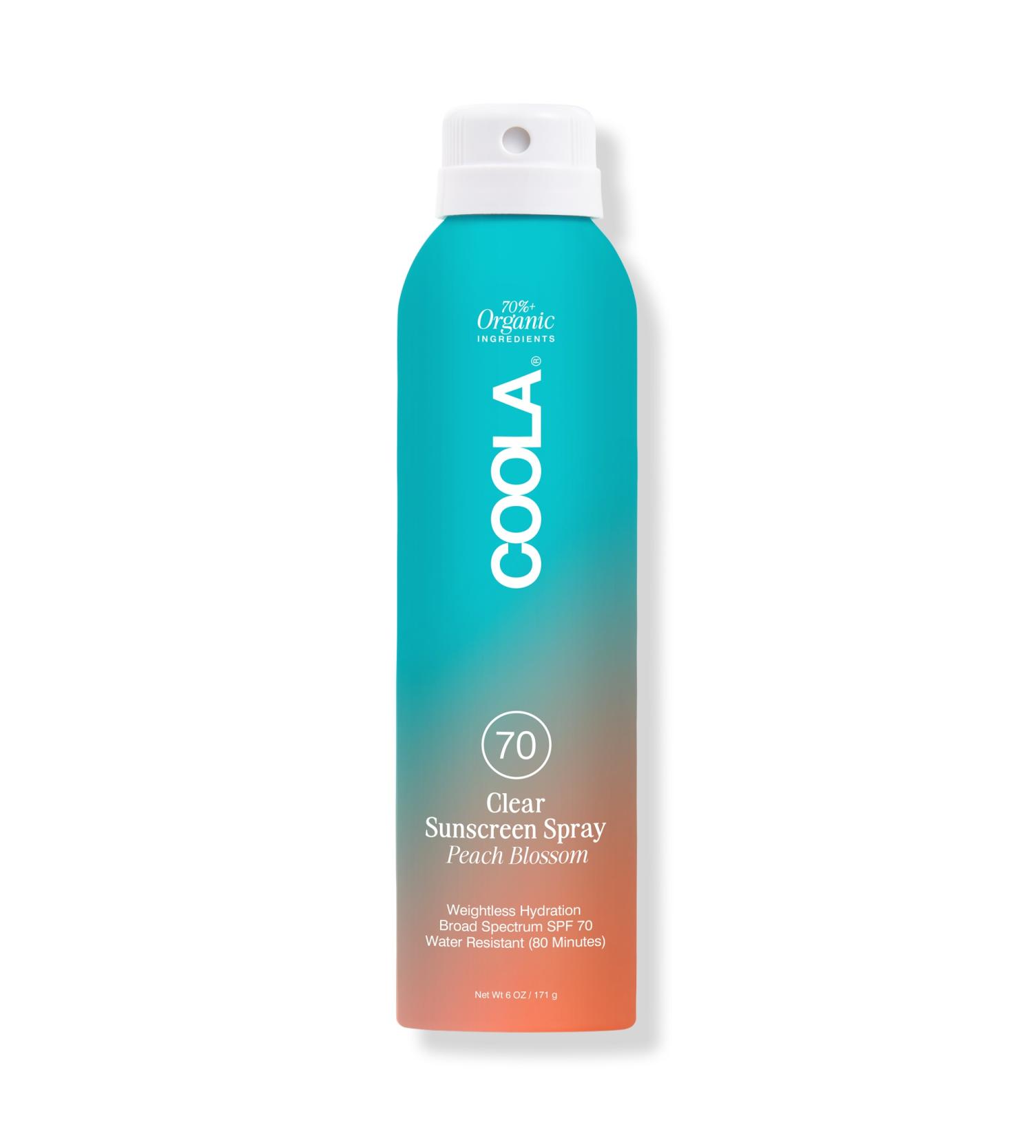 COOLA Peach Blossom Classic Body Organic Sunscreen Spray SPF 70 6.0 oz - Discover Premium Quality Shop now! - Buy Online on GoSupps.com