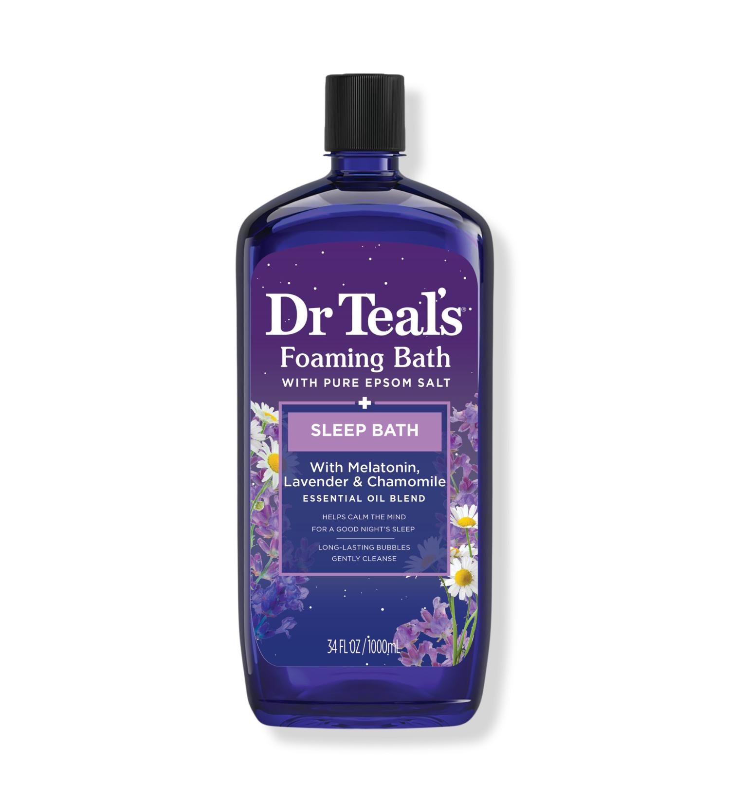 Discover Dr Teal's Sleep Foaming Bath with Melatonin, Lavender & Chamomile Essential Oils 34.0 oz - Elevate Your Style Instantly! - Buy Online on GoSupps.com