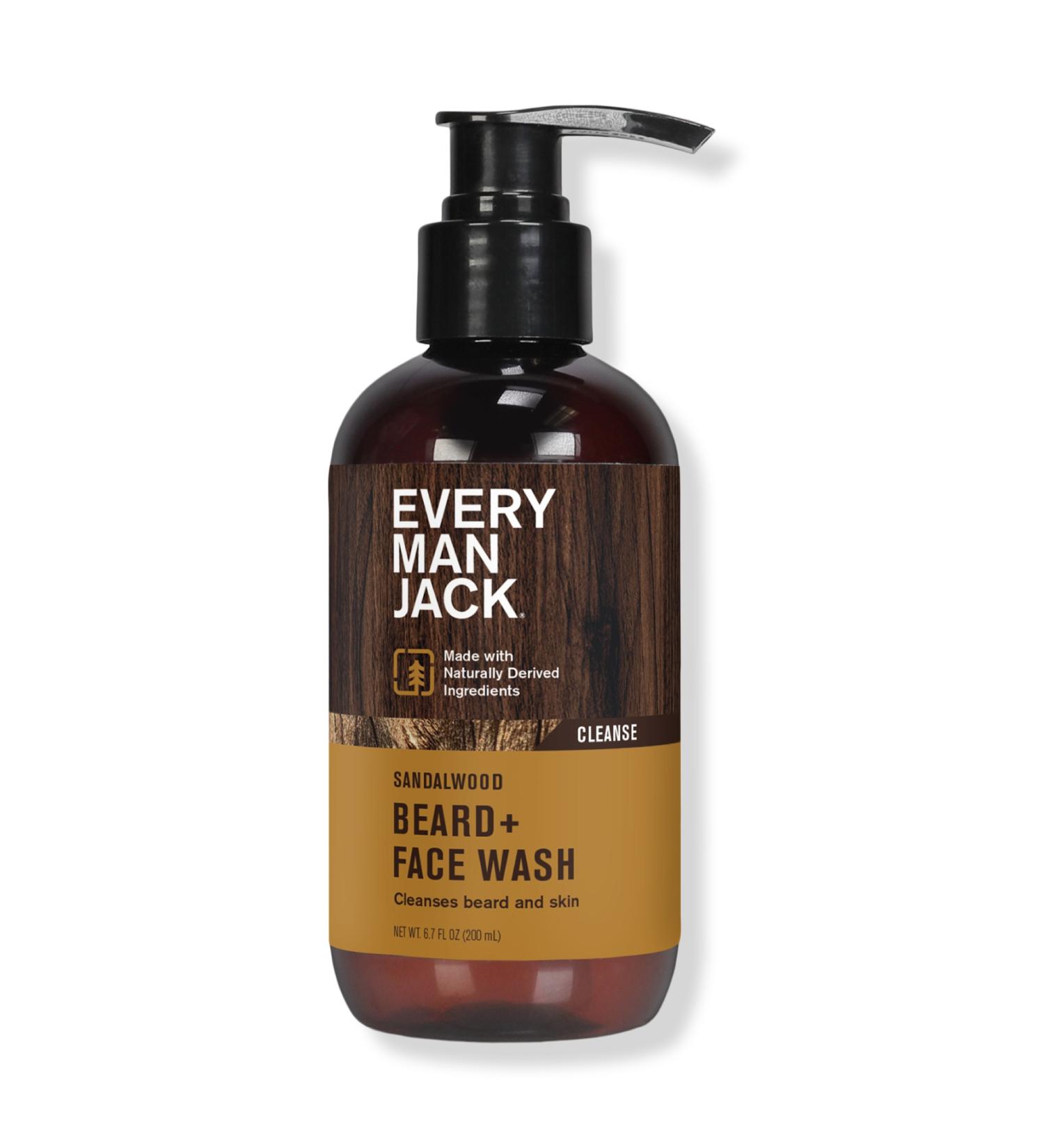 Discover Every Man Jack Sandalwood Hydrating Beard + Face Wash 6.7 oz - Elevate Your Style Instantly! - Buy Online on GoSupps.com