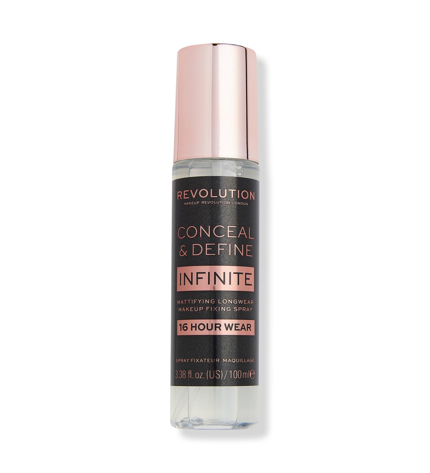 Discover Revolution Beauty Conceal & Define Infinite Mattifying Longwear Makeup Fixing Spray 3.38 oz - Elevate Your Style Instantly! - Buy Online on GoSupps.com