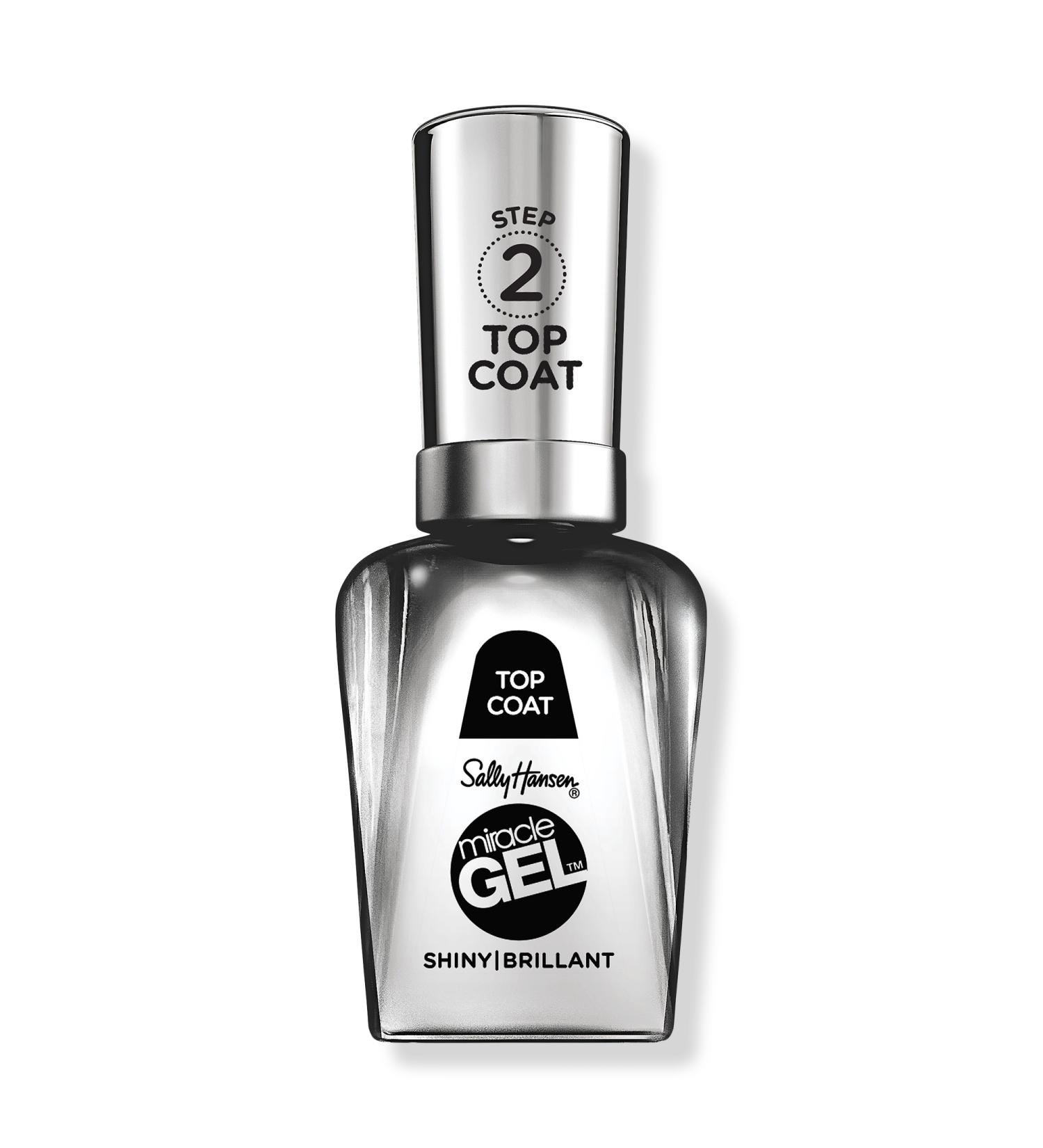 Discover Sally Hansen Miracle Gel Nail Polish Shiny Top Coat 0.5 oz - Elevate Your Style Instantly! - Buy Online on GoSupps.com