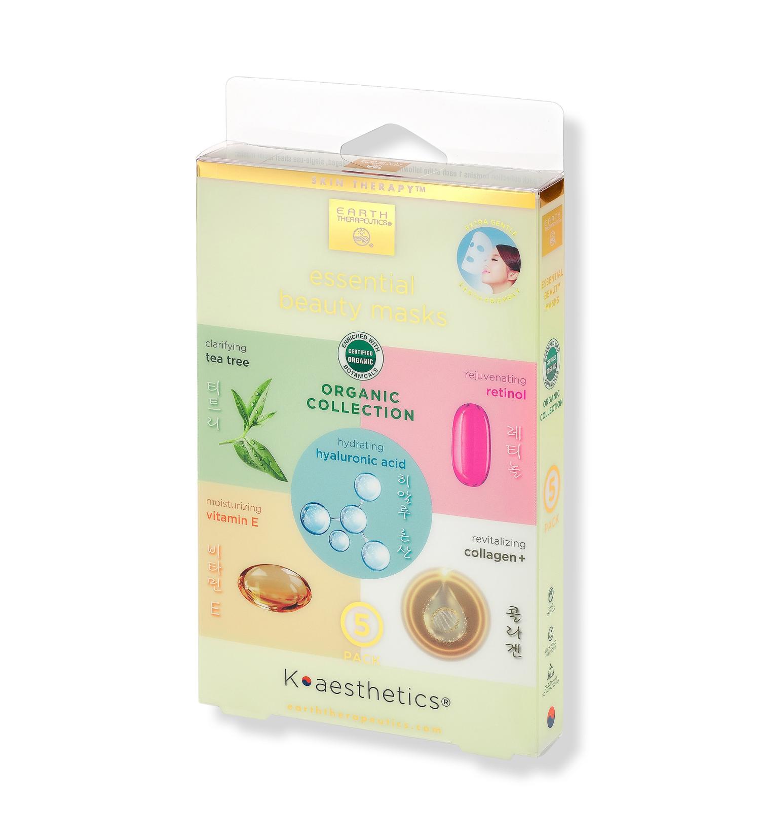 Discover Earth Therapeutics Organic Collection Essential Beauty Masks 5 ct - Elevate Your Style Instantly! - Buy Online on GoSupps.com