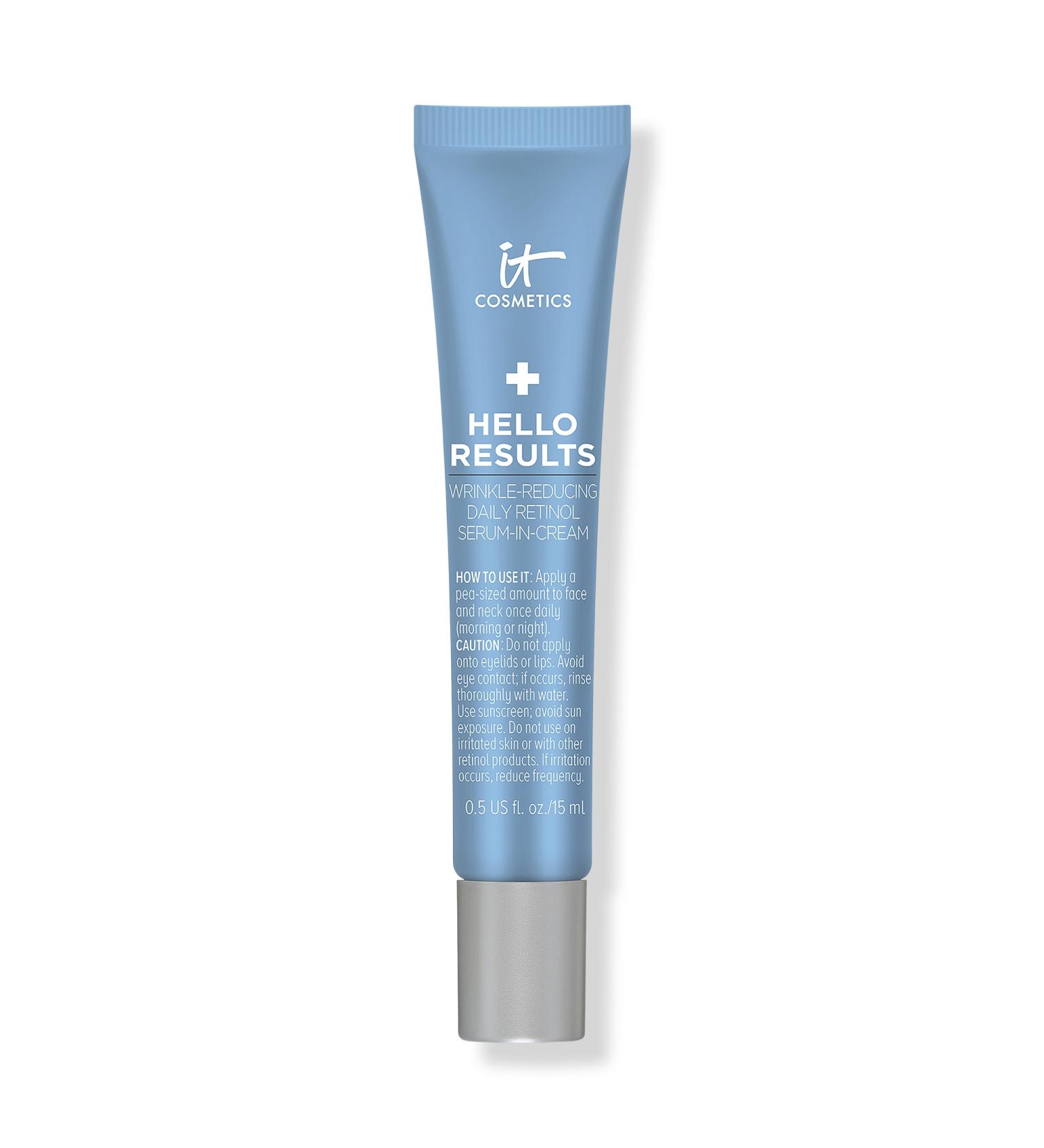 IT Cosmetics Travel Size Hello Results Wrinkle-Reducing Daily Retinol Serum-in-Cream 0.5 oz - Discover Premium Quality Shop now! - Buy Online on GoSupps.com
