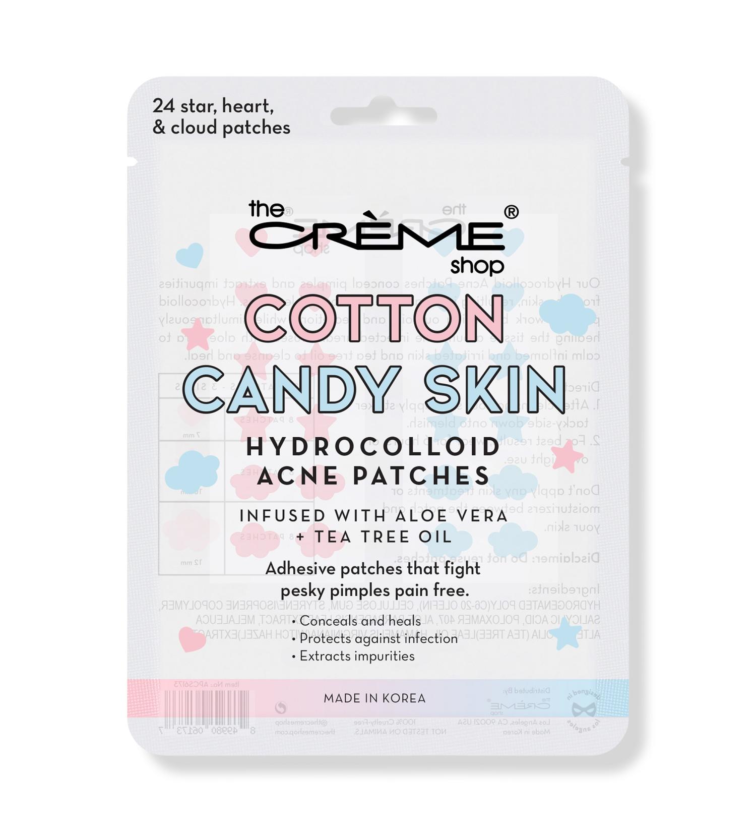 The Crème Shop Cotton Candy Skin Hydrocolloid Acne Patches 24 ct
