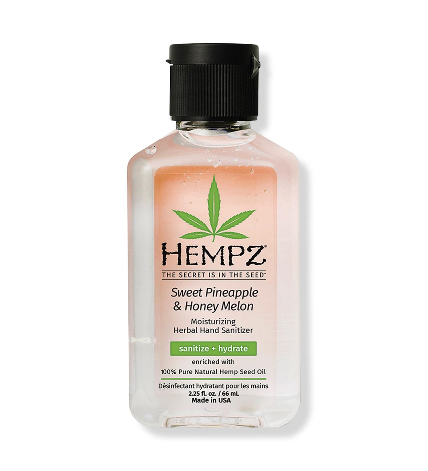 Hempz Travel Size Sweet Pineapple & Honey Melon Moisturizing Hand Sanitizer 2.25 oz - Transform Your Style with the Best Innovation Today! - Buy Online on GoSupps.com