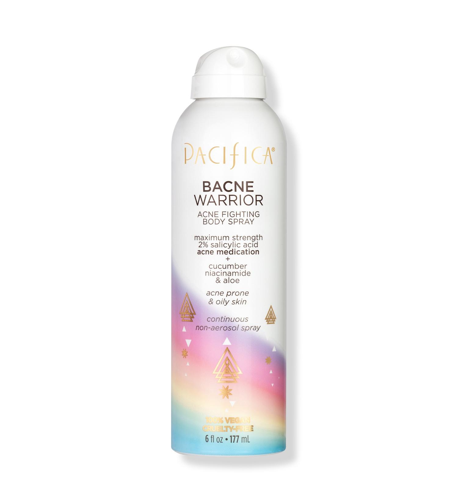 Discover Pacifica Bacne Warrior Acne Fighting Spray for Back and Chest Acne 6.0 oz - Elevate Your Style Instantly! - Buy Online on GoSupps.com