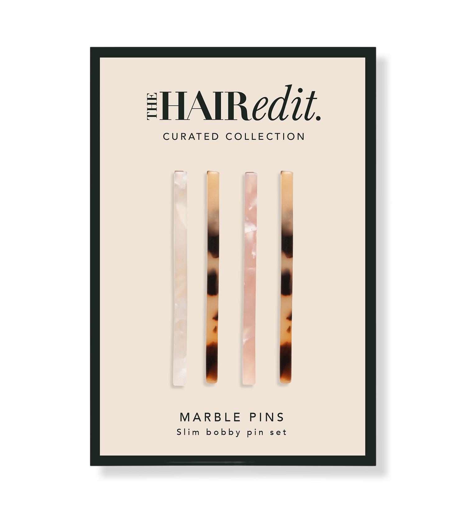 Discover The Hair Edit Slim Marble Bobby Pins 4 ct - Elevate Your Style Instantly! - Buy Online on GoSupps.com