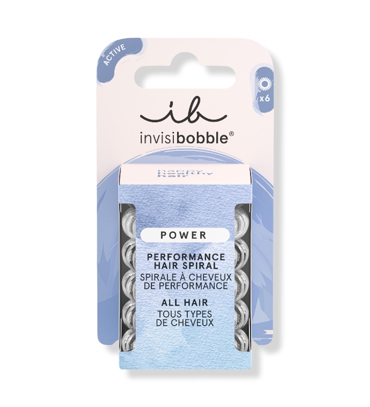 Invisibobble POWER Spiral Hair Tie Value Pack - Crystal Clear 5 ct - Transform Your Style with the Best Innovation Today! - Buy Online on GoSupps.com