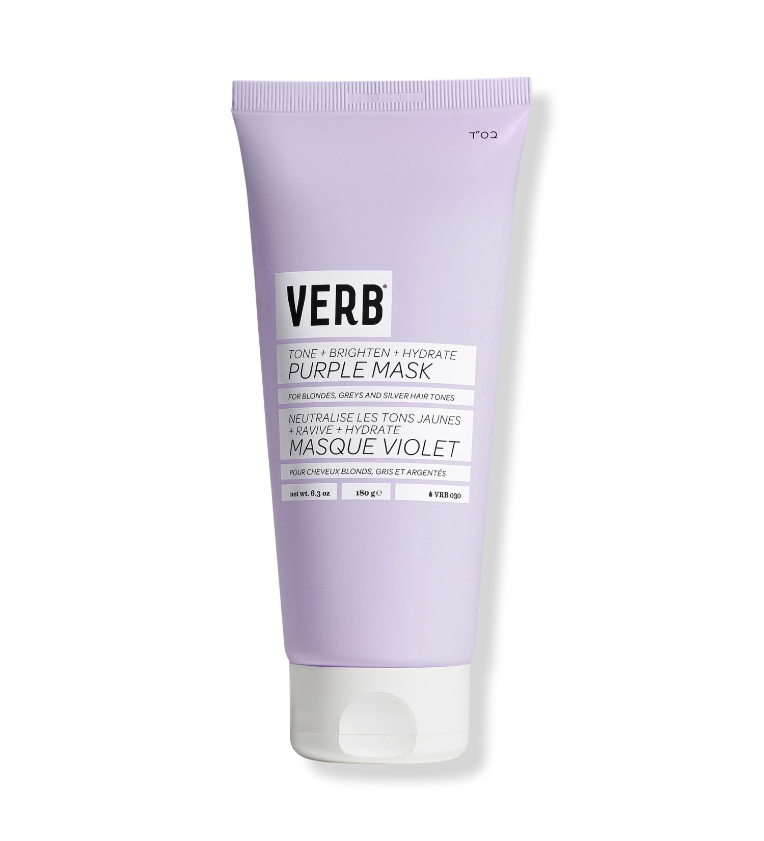 Verb Brighten and Toning Purple Mask for Blonde Hair 6.3 oz - Transform Your Style with the Best Innovation Today! - Buy Online on GoSupps.com