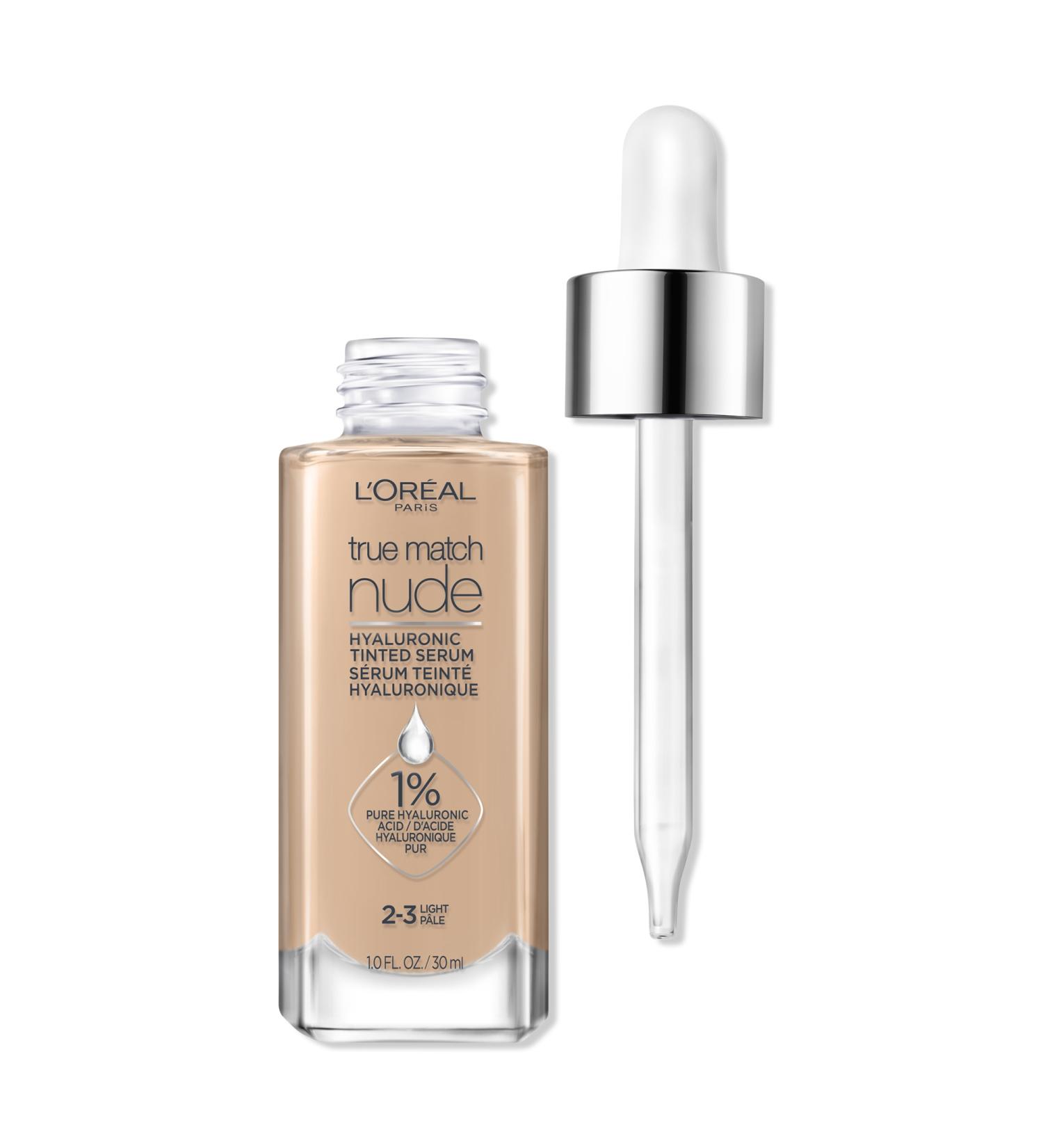 L'OrÃ©al True Match Nude Hyaluronic Tinted Serum 2-3 Light 1.0 oz - Discover Premium Quality Shop now! - Buy Online on GoSupps.com