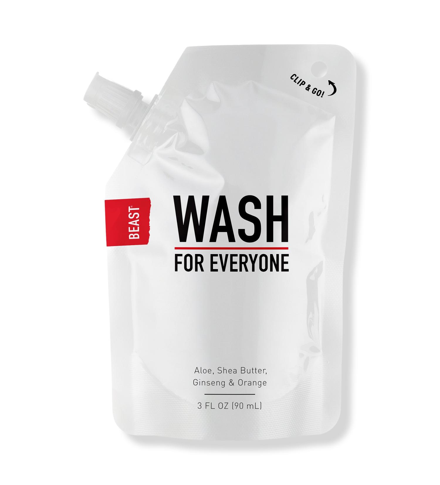 Beast Travel Size Body Wash for Everyone Pouch 3.0 oz