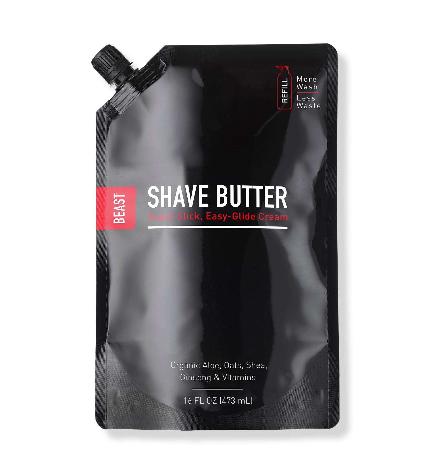 Beast Shave Butter Pouch 16.0 oz - Transform Your Style with the Best Innovation Today! - Buy Online on GoSupps.com