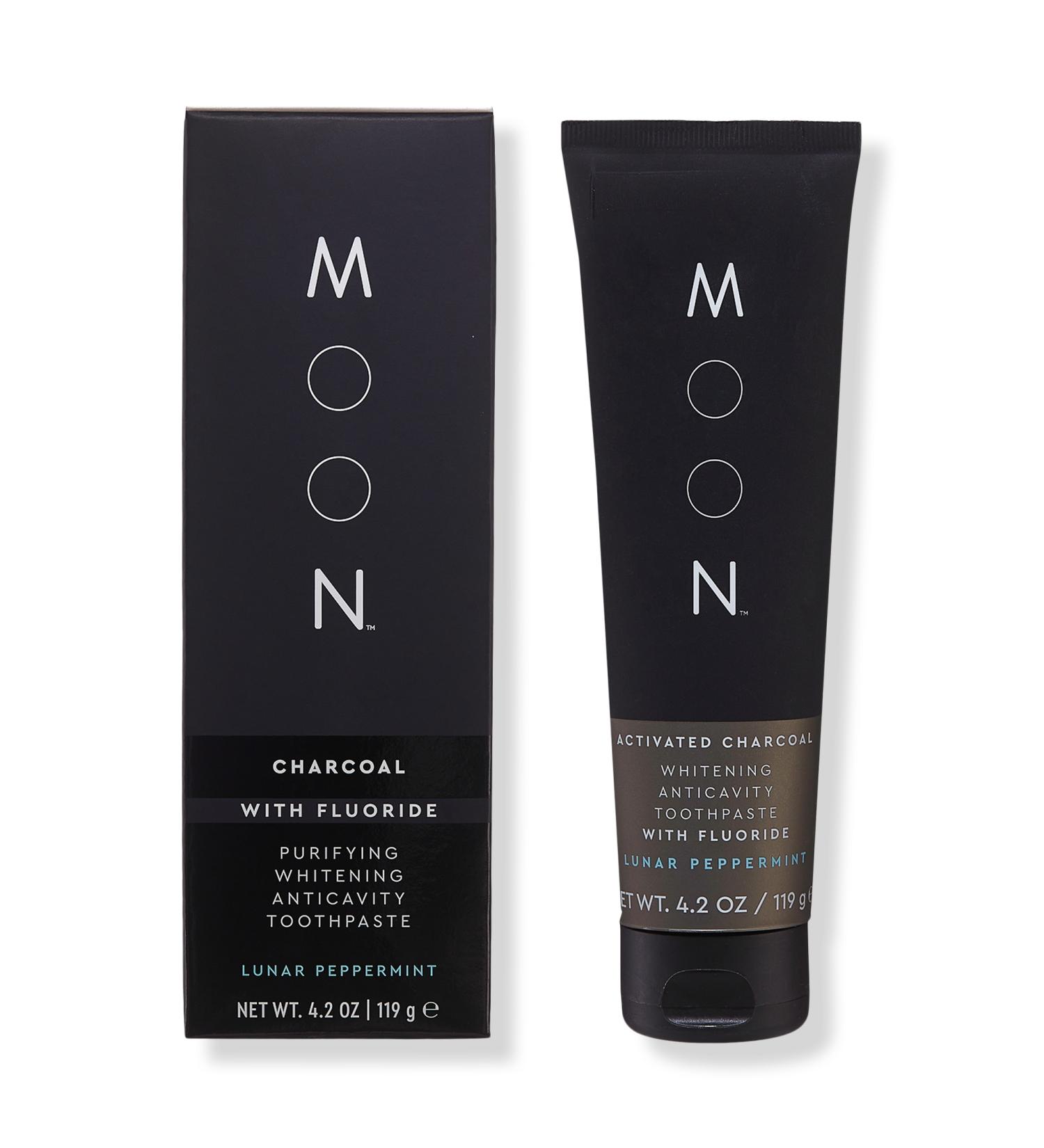 Moon Charcoal Whitening Stain Removal Toothpaste with Fluoride 4.2 oz - Transform Your Style with the Best Innovation Today! - Buy Online on GoSupps.com