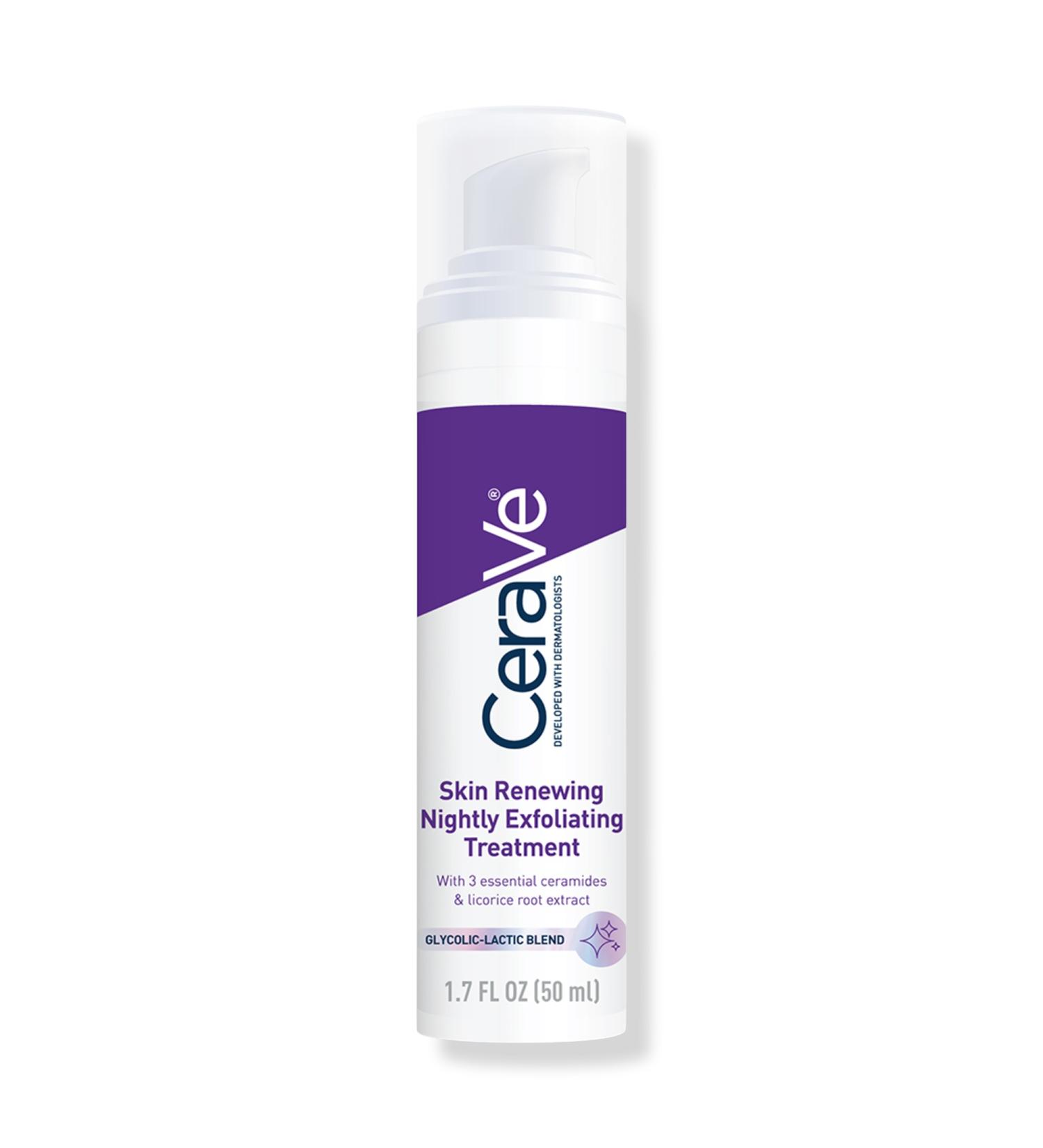 Discover CeraVe Skin Renewing Nightly Exfoliating Treatment, Anti-Aging Face Serum 1.7 oz - Elevate Your Style Instantly! - Buy Online on GoSupps.com