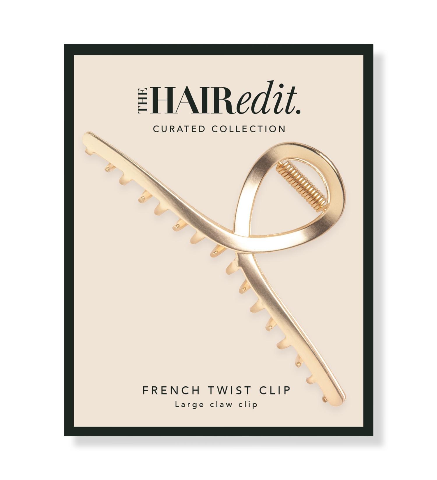 The Hair Edit Gold French Twist Claw Clip - Transform Your Style with the Best Innovation Today! - Buy Online on GoSupps.com