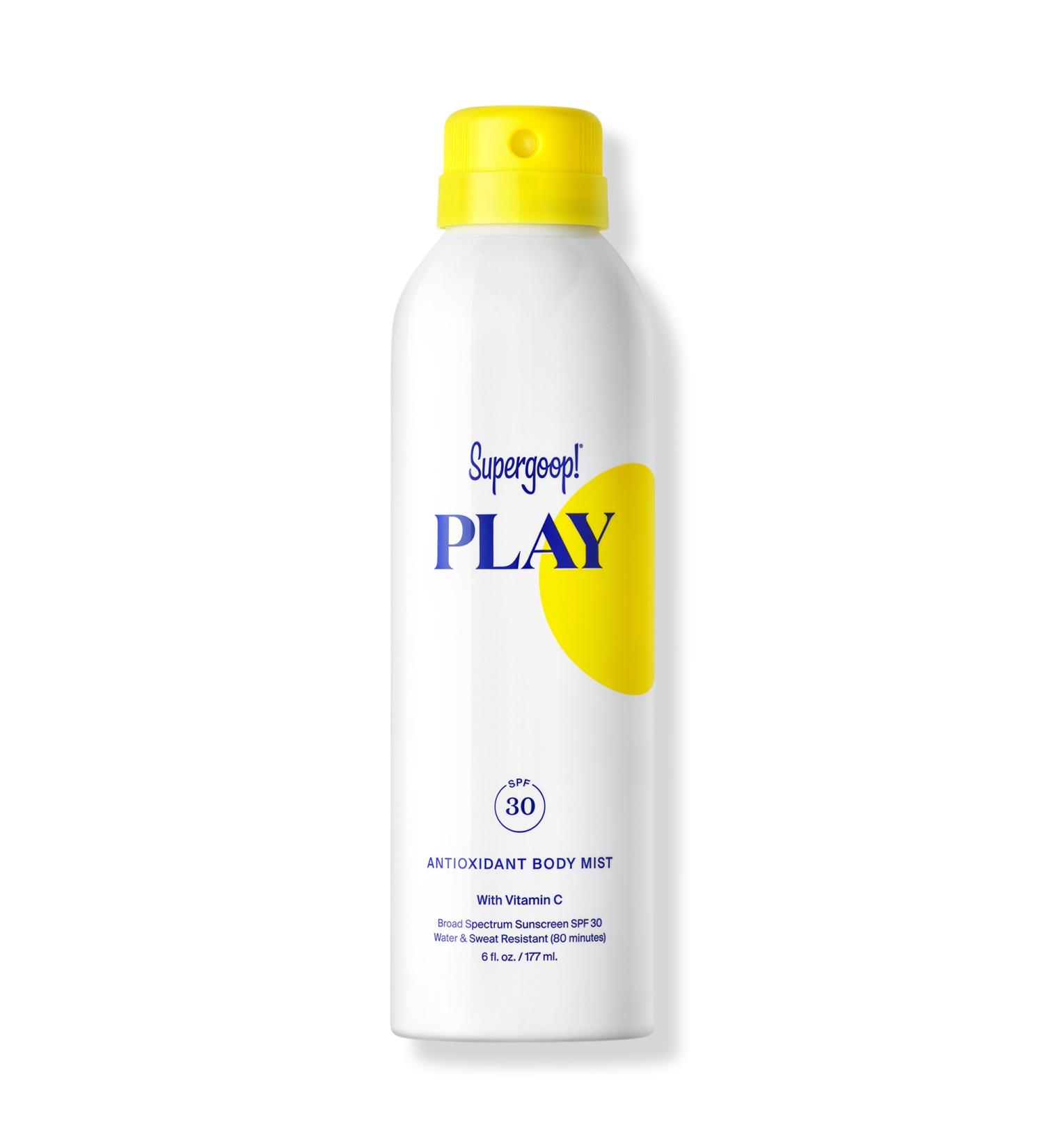 Supergoop! PLAY Antioxidant Body Sunscreen Mist with Vitamin C SPF 30 6.0 oz - Transform Your Style with the Best Innovation Today! - Buy Online on GoSupps.com