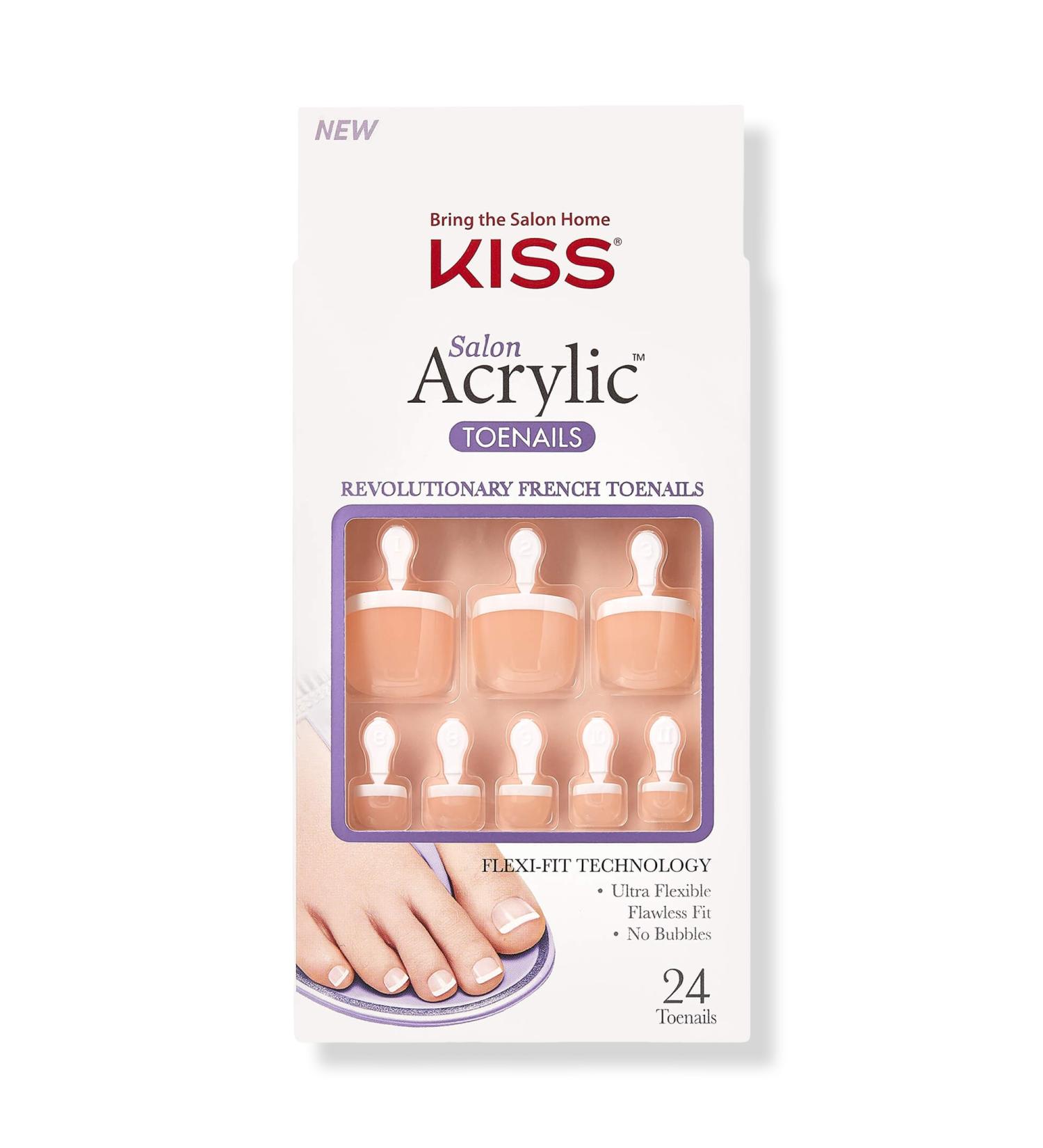 Discover Kiss Walk Away Salon Acrylic Toenail Kit - Elevate Your Style Instantly! - Buy Online on GoSupps.com