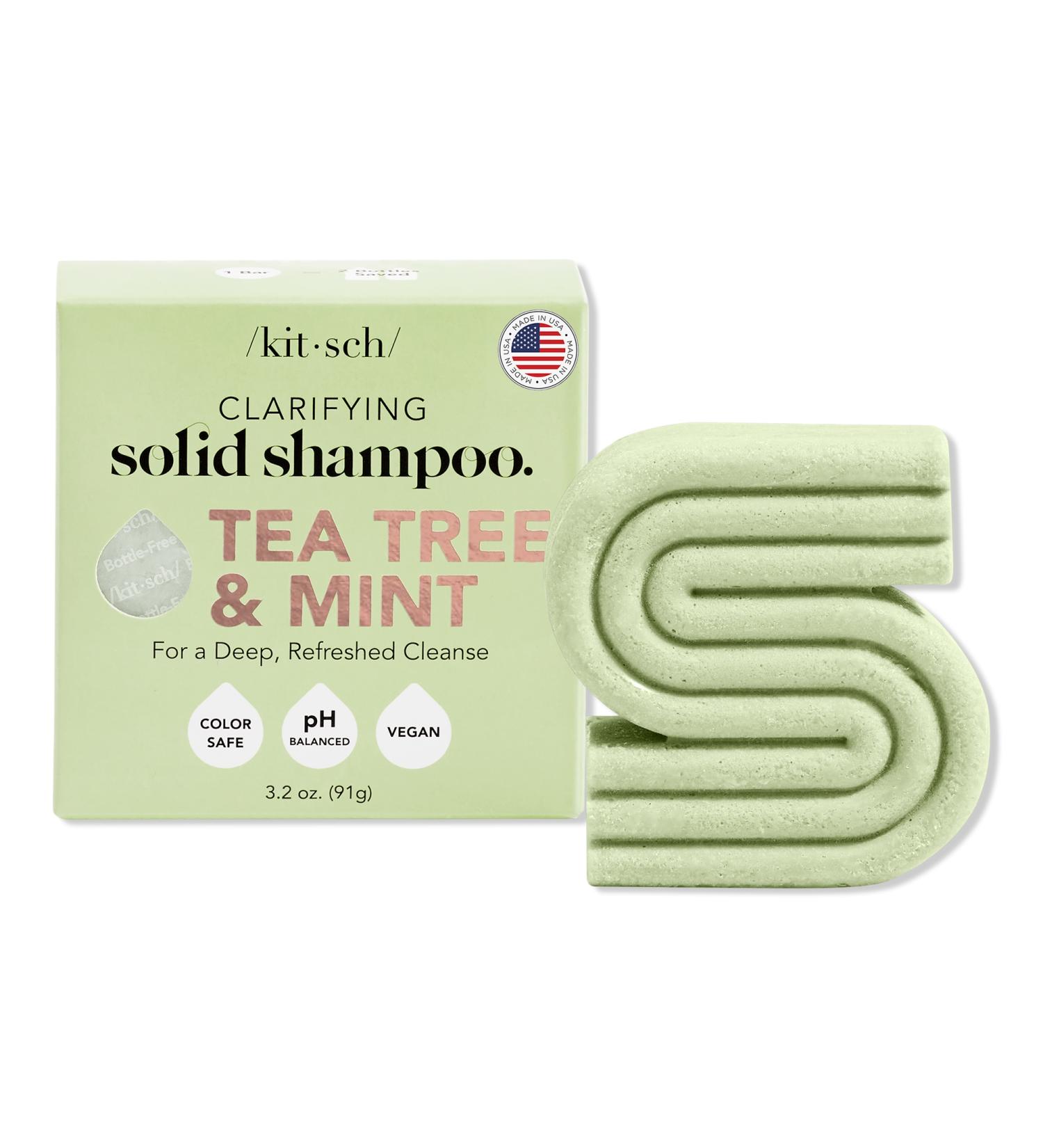 Discover Kitsch Tea Tree & Mint Clarifying Hair Shampoo Bar 1 ct - Elevate Your Style Instantly! - Buy Online on GoSupps.com