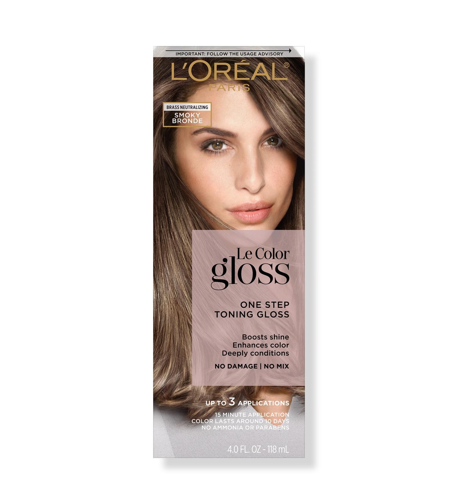 Discover L'OrÃ©al Le Color Gloss One Step Toning Gloss Smoky Bronde 4.0 oz - Elevate Your Style Instantly! - Buy Online on GoSupps.com