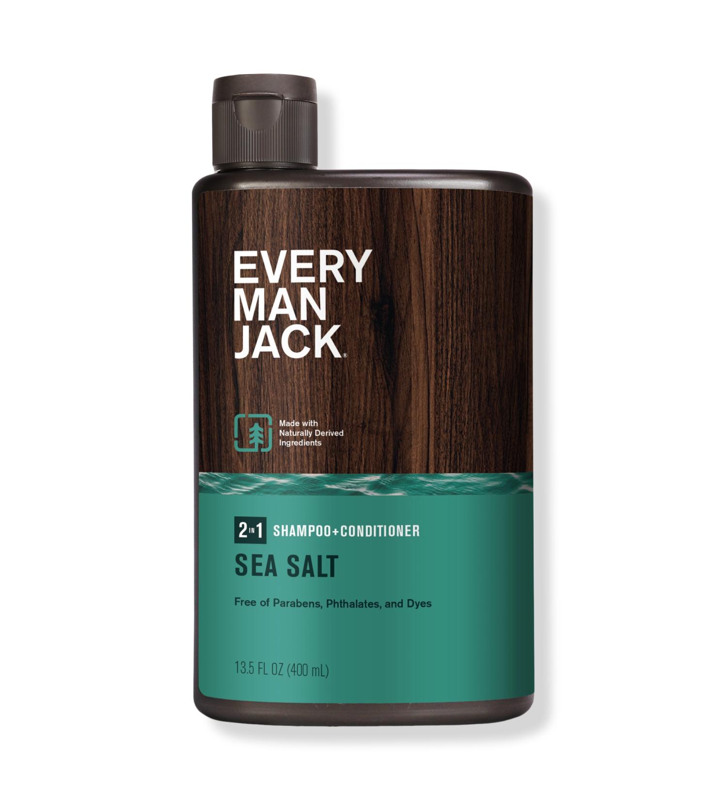 Every Man Jack Sea Salt Men's 2-in-1 Daily Shampoo + Conditioner 13.5 oz - Discover Premium Quality Shop now! - Buy Online on GoSupps.com