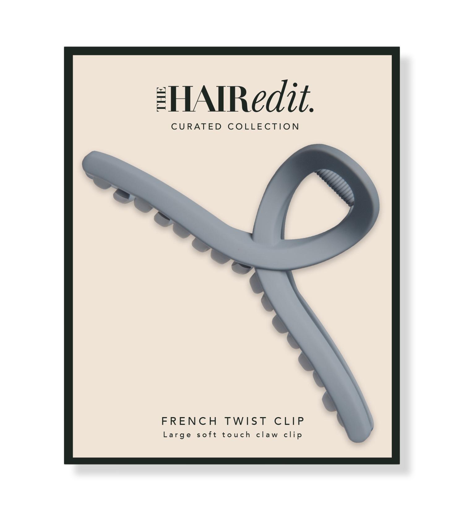The Hair Edit Slate Blue French Twist Claw Clip - Transform Your Style with the Best Innovation Today! - Buy Online on GoSupps.com