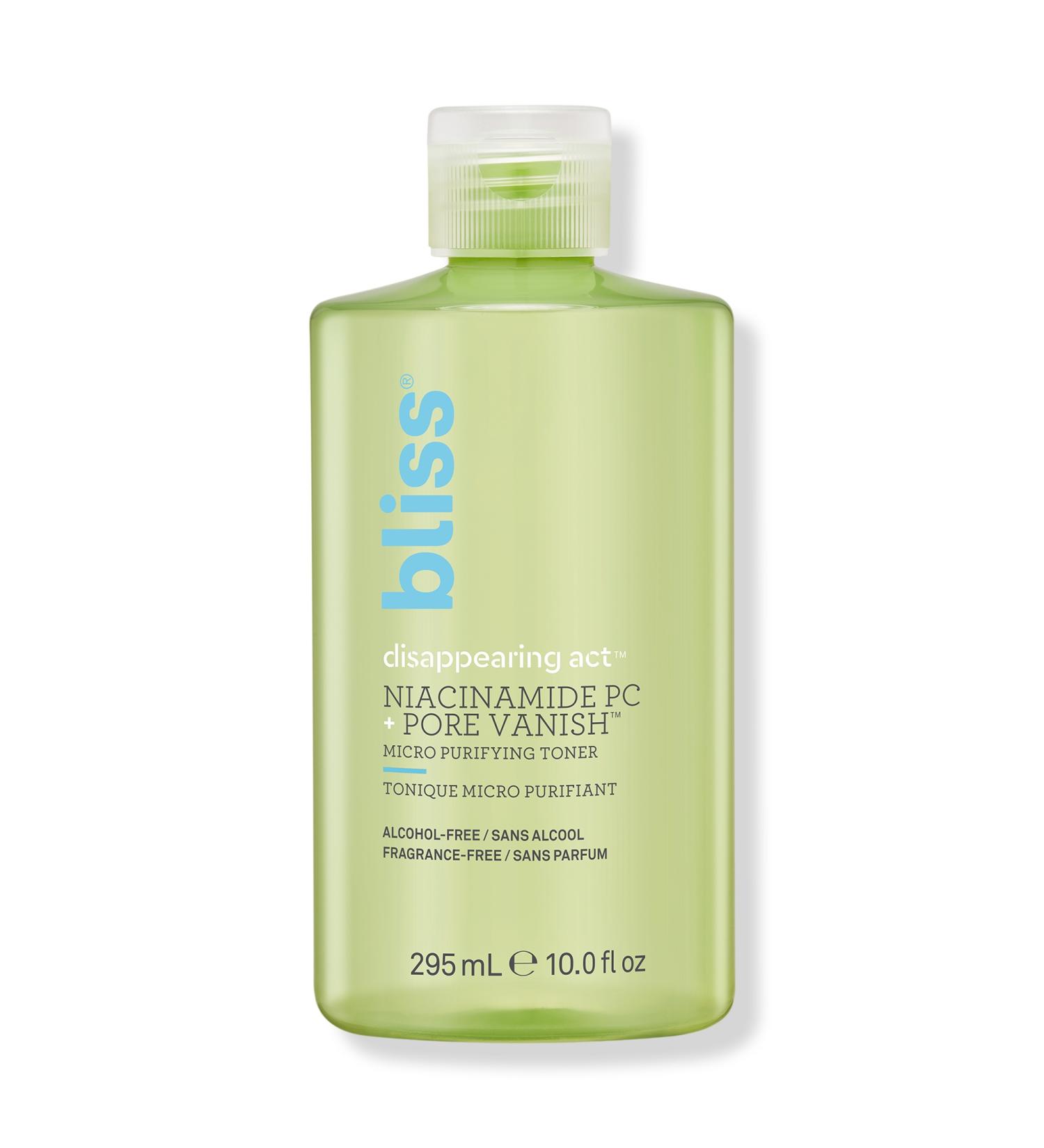 Bliss Disappearing Act Niacinamide PC + Pore Vanish Micro Purifying Toner 10.0 oz