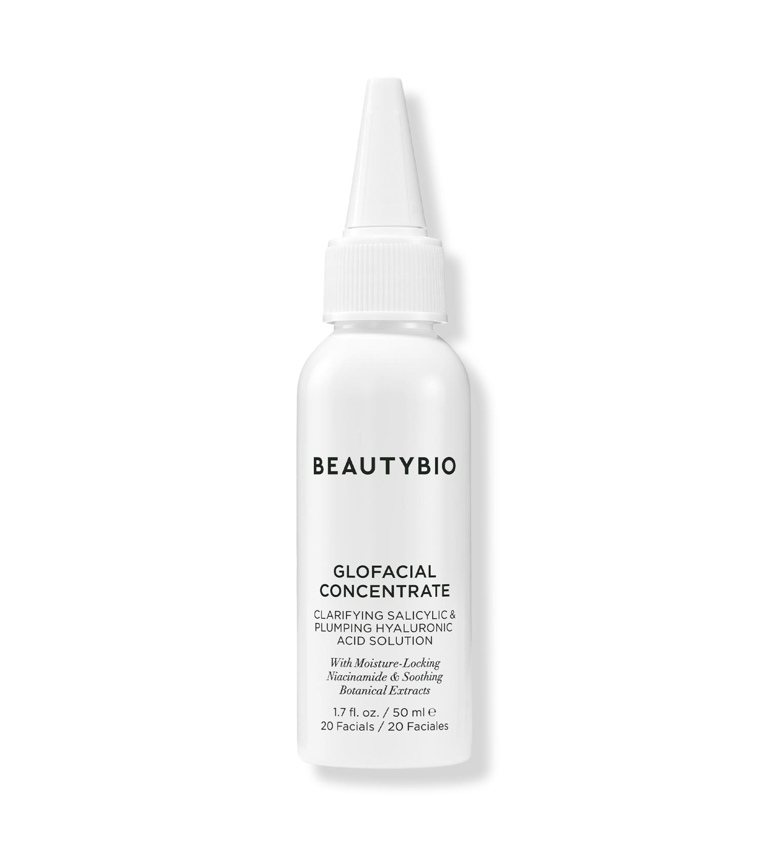BeautyBio GLOfacial Concentrate with Salicylic Acid & Hyaluronic Acid 1.7 oz - Transform Your Style with the Best Innovation Today! - Buy Online on GoSupps.com