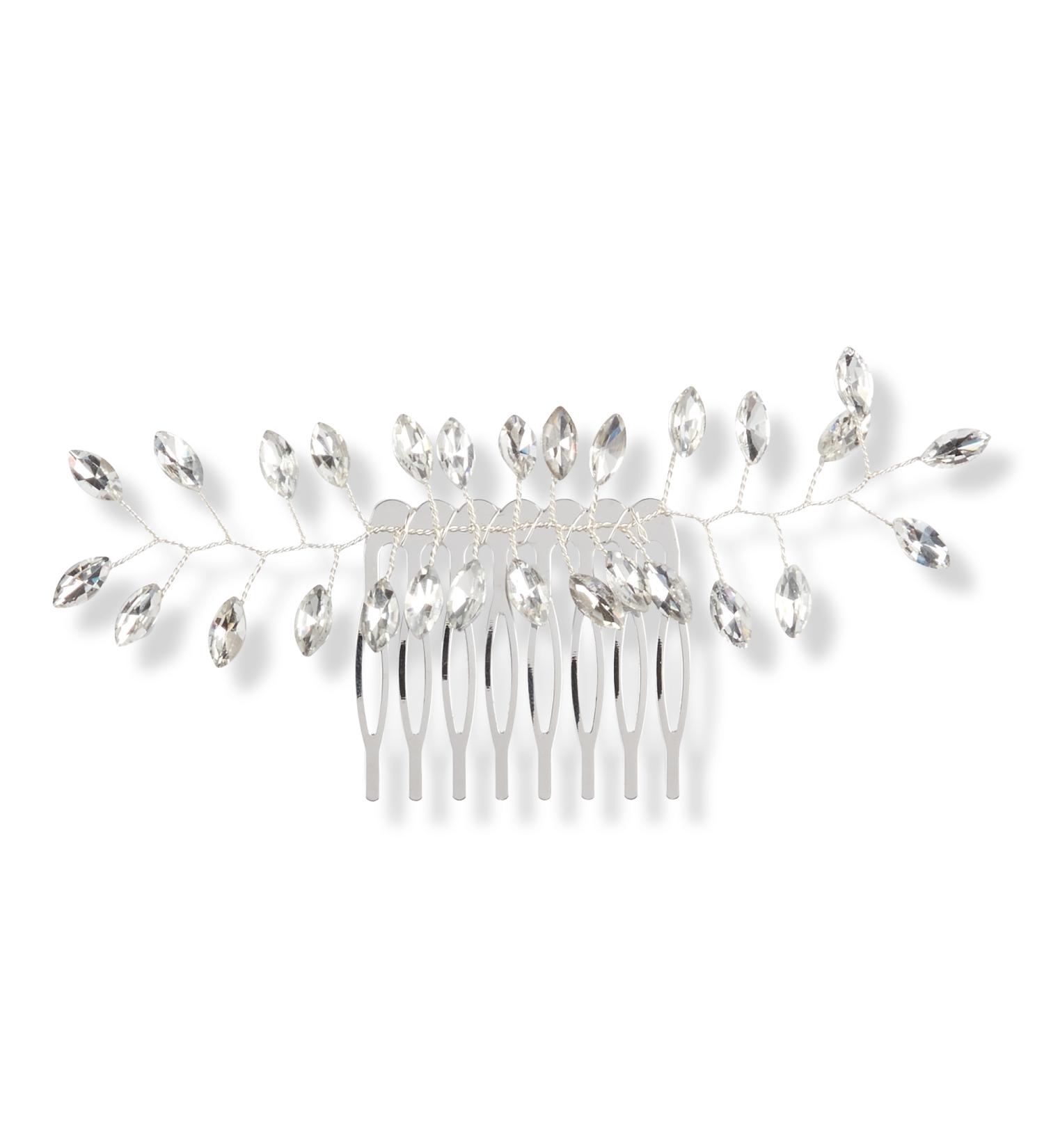 Discover ScÃ¼nci Silver & Rhinestone Hair Comb 1 ct - Elevate Your Style Instantly! - Buy Online on GoSupps.com