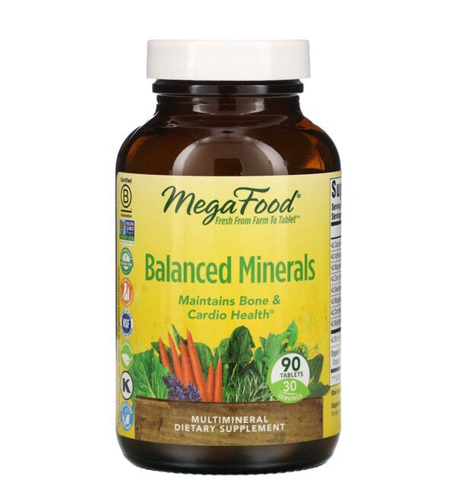 MegaFood Balanced Minerals 90 Tablets