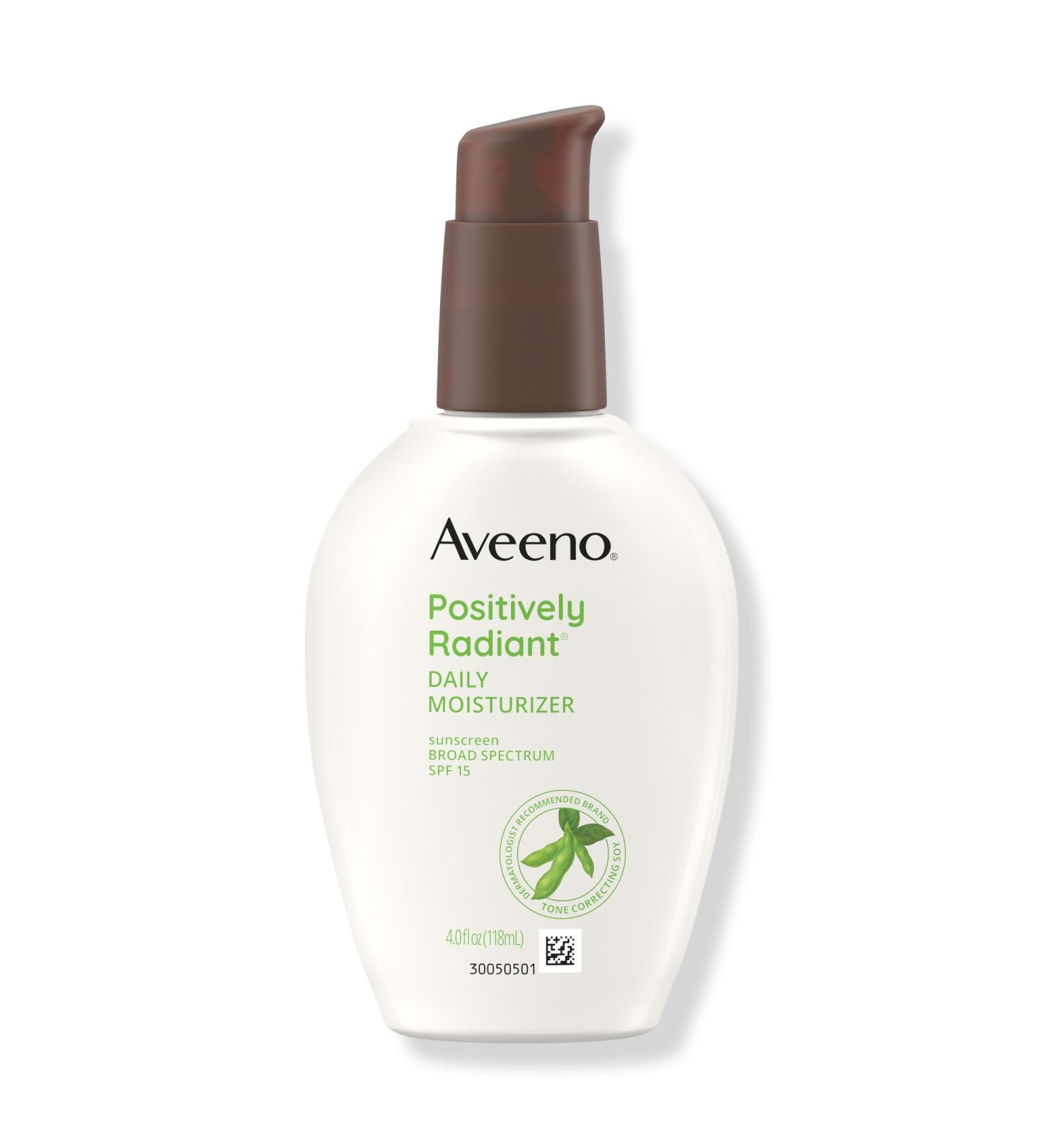 Discover Aveeno Positively Radiant Daily Face Moisturizer with SPF 15 4.0 oz - Elevate Your Style Instantly! - Buy Online on GoSupps.com