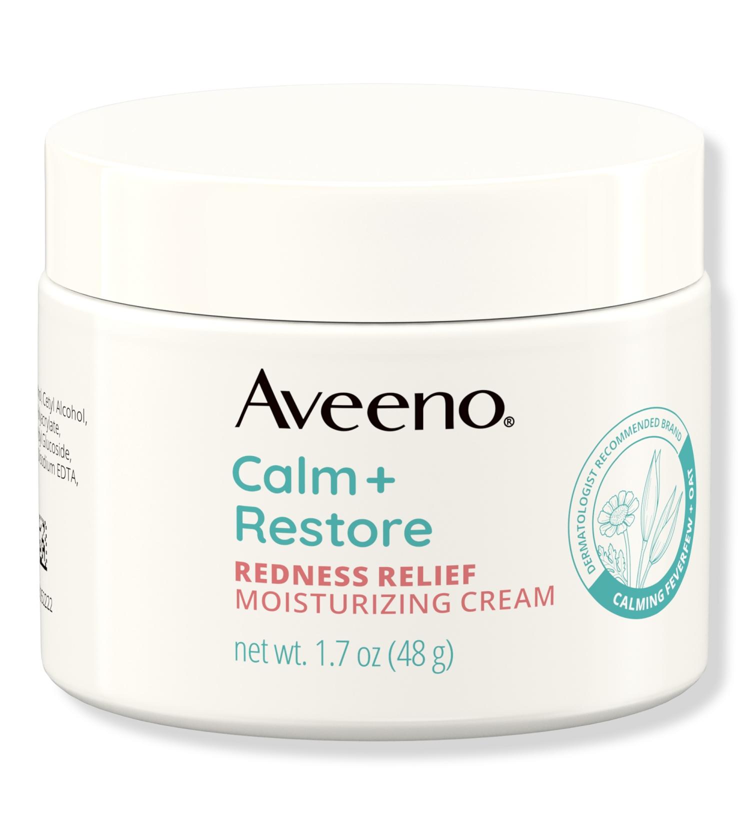 Aveeno Calm + Restore Redness Relief Cream, Face Moisturizer 1.7 oz - Discover Premium Quality Shop now! - Buy Online on GoSupps.com